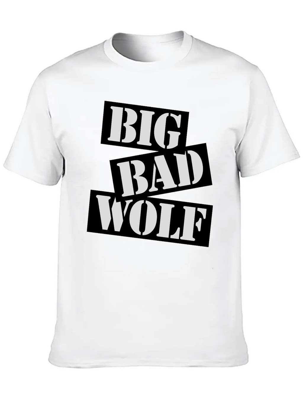 Big Bad Wolf Quote Unisex Short Sleeve Soft Cotton T-Shirt – Casual Everyday Wear
