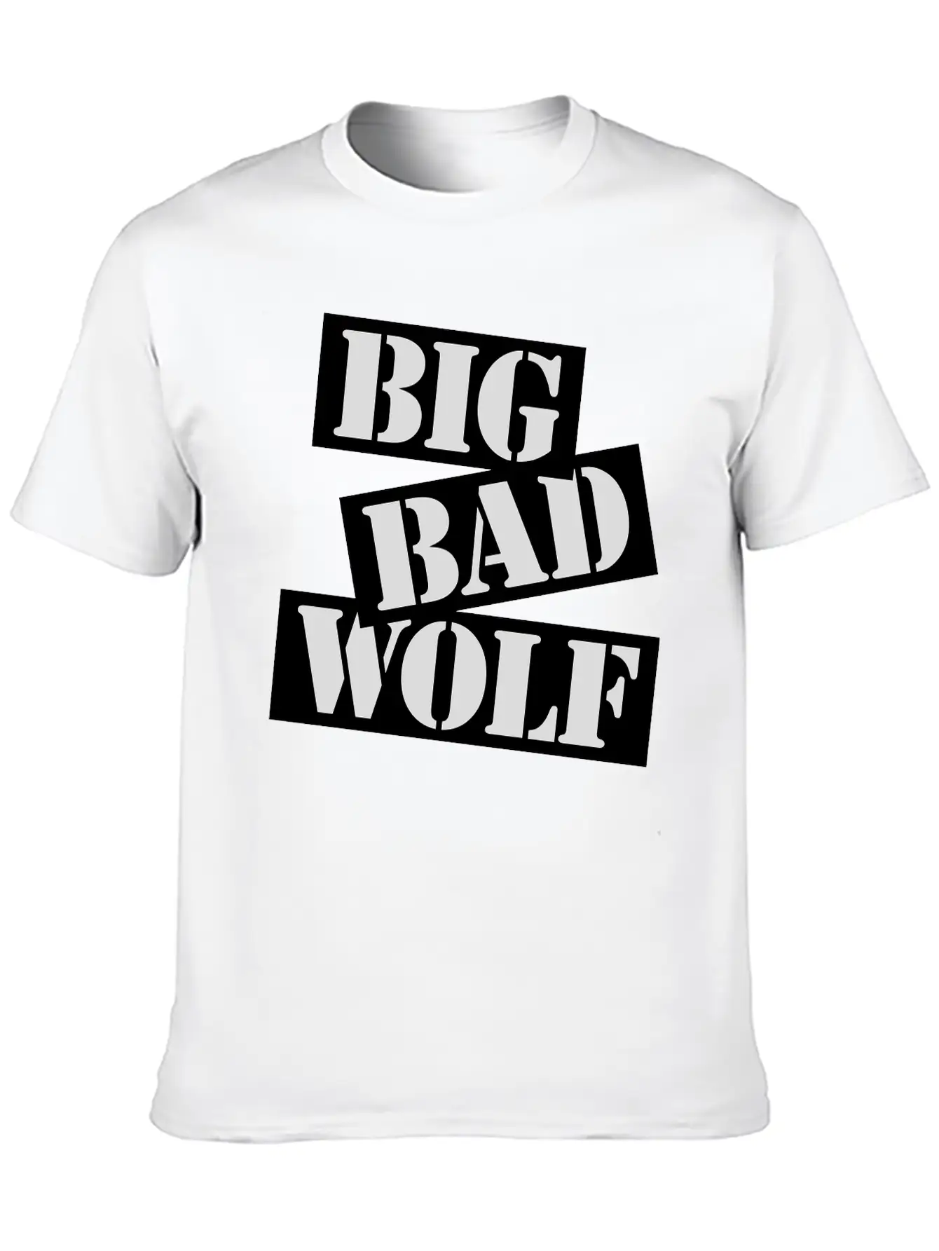 Big Bad Wolf Quote Unisex Short Sleeve Soft Cotton T-Shirt – Casual Everyday Wear