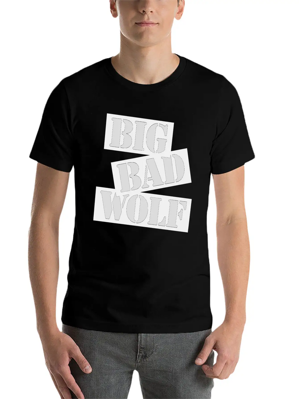 Big Bad Wolf Quote Unisex Short Sleeve Soft Cotton T-Shirt – Casual Everyday Wear