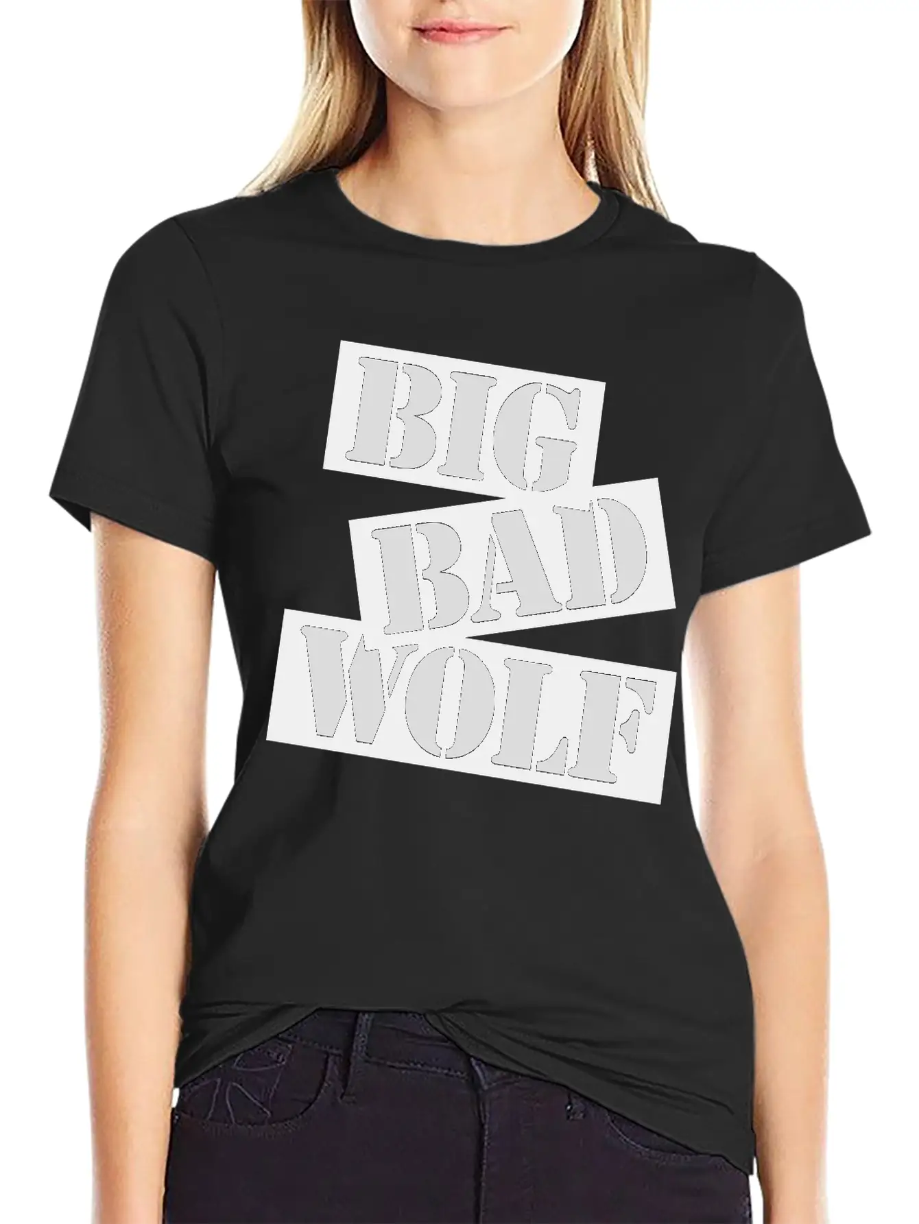 Big Bad Wolf Quote Unisex Short Sleeve Soft Cotton T-Shirt – Casual Everyday Wear