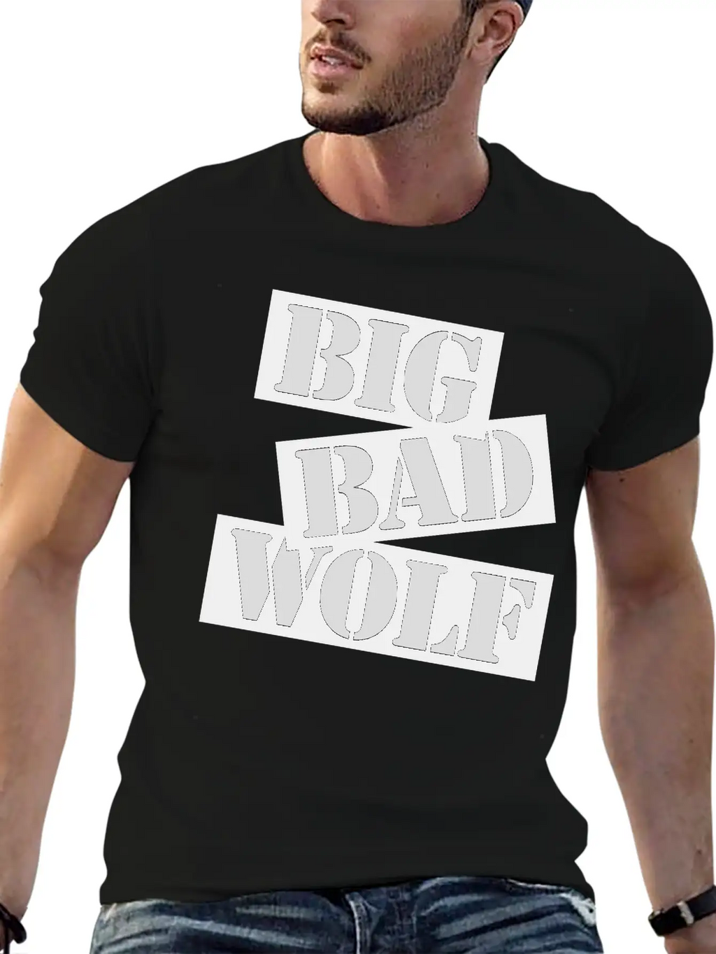 Big Bad Wolf Quote Unisex Short Sleeve Soft Cotton T-Shirt – Casual Everyday Wear