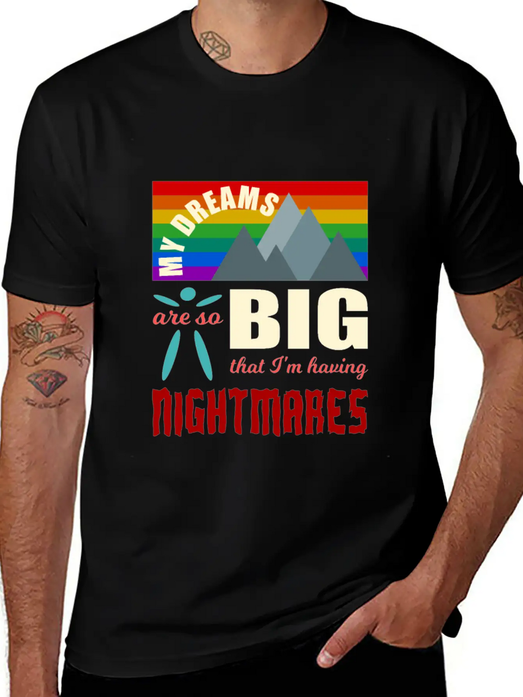 Big Dreams Are Nightmares Unisex Casual T-Shirt – Clean Design For Daily Comfort
