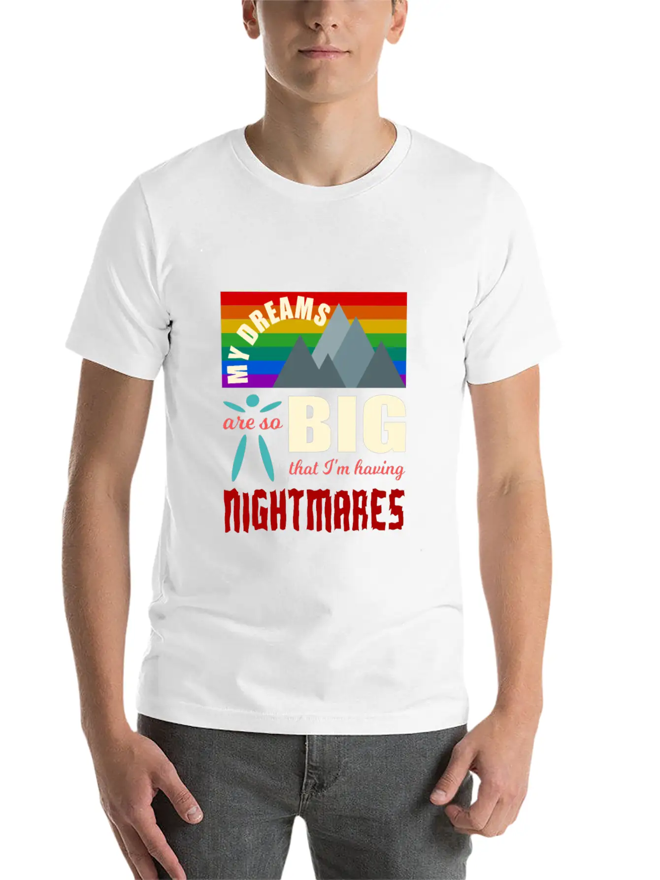 Big Dreams Are Nightmares Unisex Casual T-Shirt – Clean Design For Daily Comfort