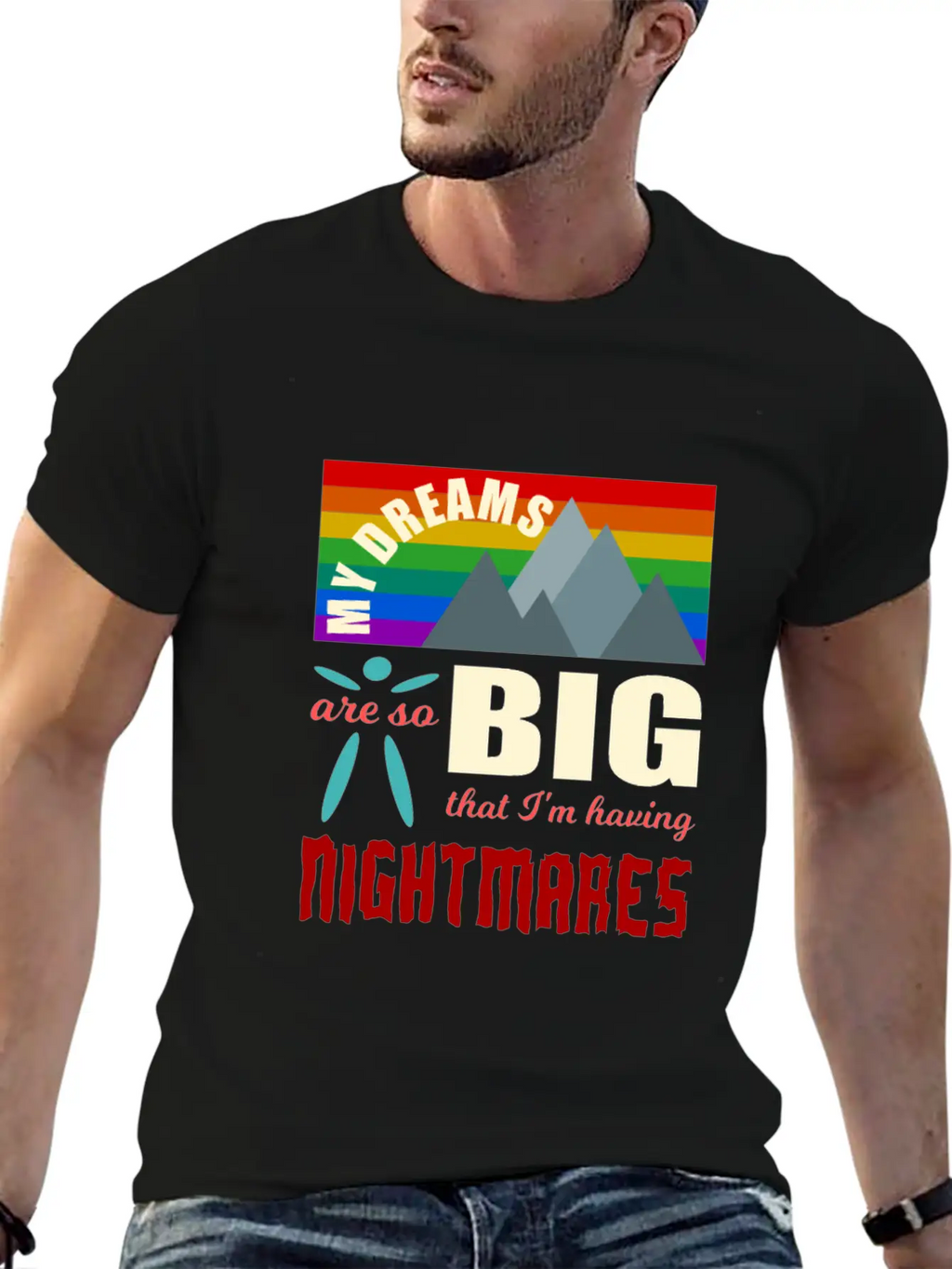 Big Dreams Are Nightmares Unisex Casual T-Shirt – Clean Design For Daily Comfort