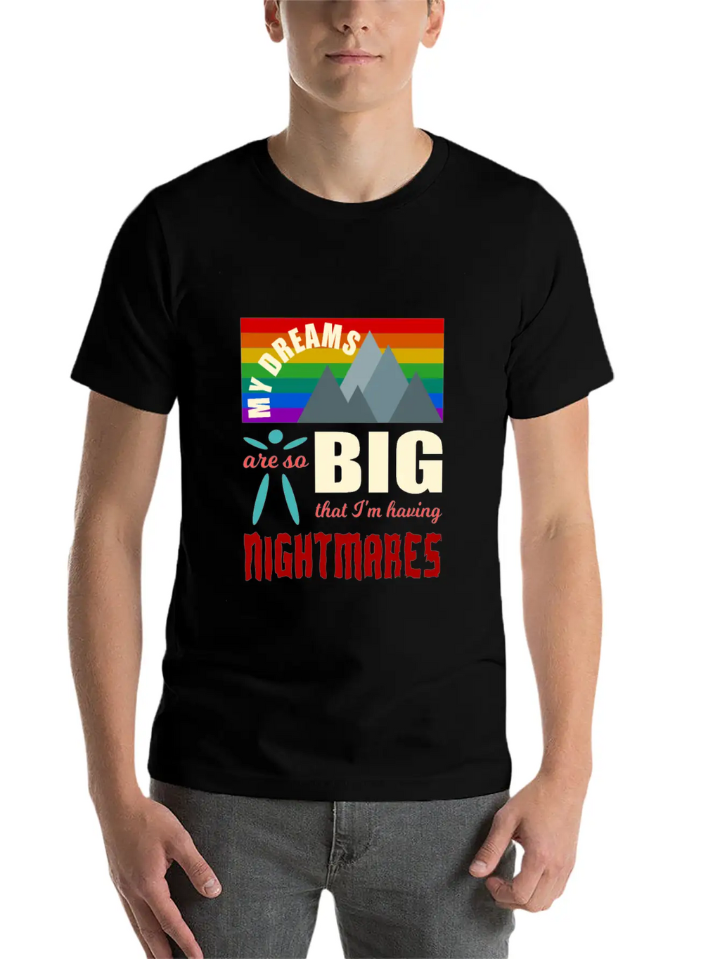 Big Dreams Are Nightmares Unisex Casual T-Shirt – Clean Design For Daily Comfort