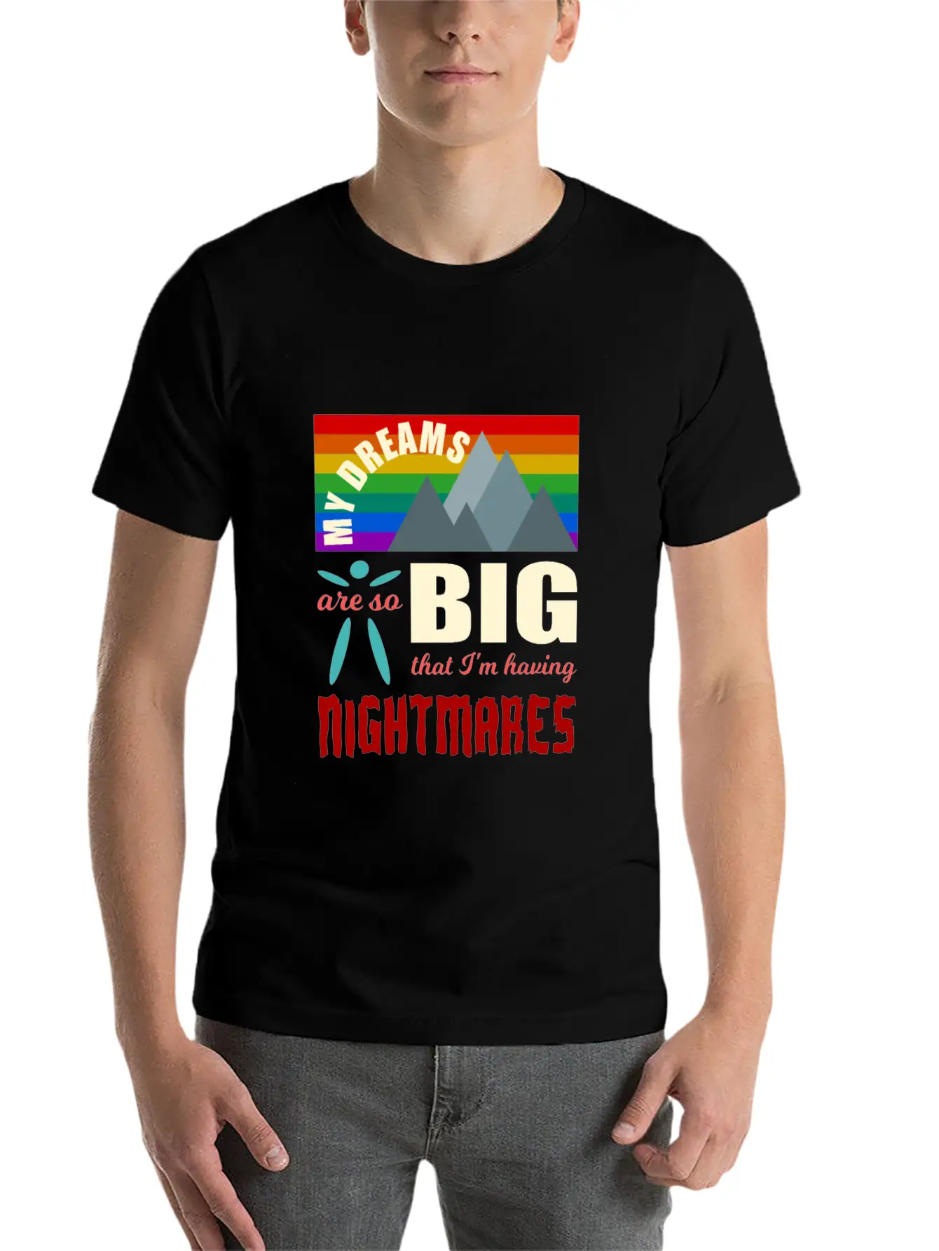 Big Dreams Are Nightmares Unisex Casual T-Shirt – Clean Design For Daily Comfort