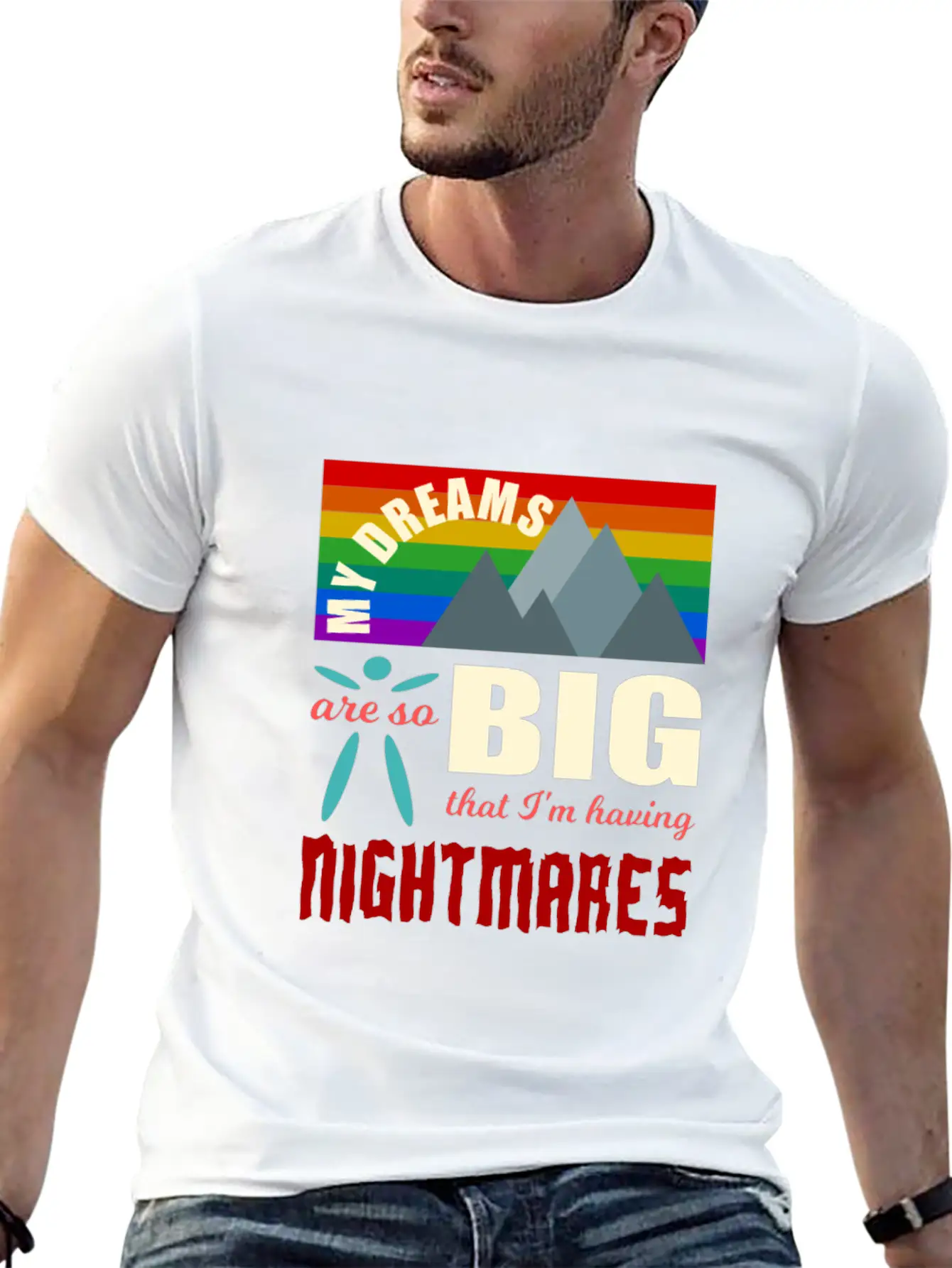 Big Dreams Are Nightmares Unisex Casual T-Shirt – Clean Design For Daily Comfort