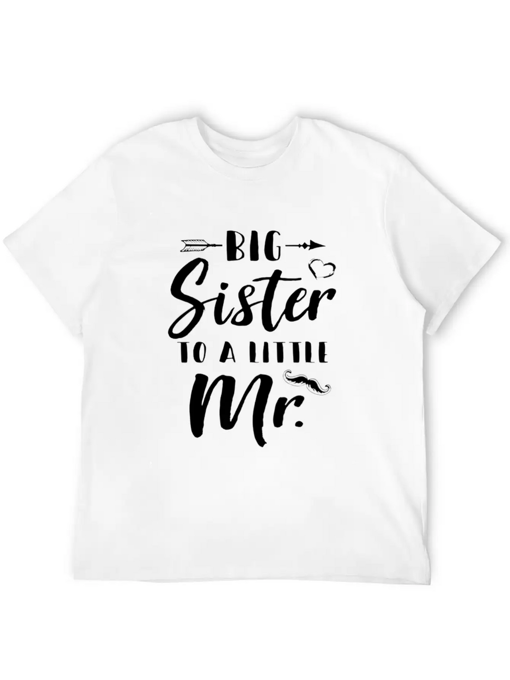 Big Sister To A Little Mister Baby Kid Shower Essential Cotton Tee For Daily Outfits – Unisex Style