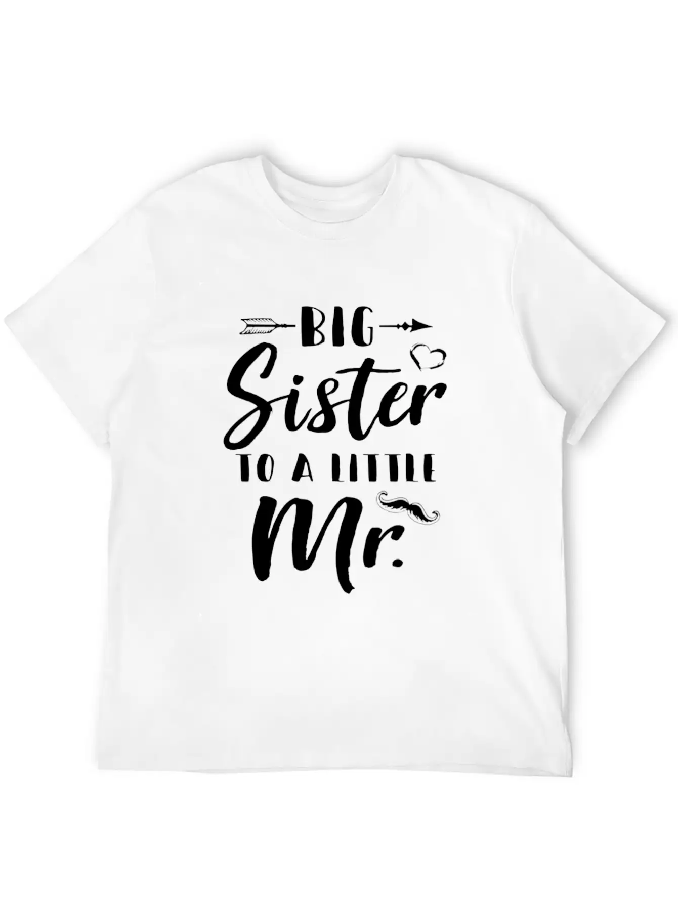 Big Sister To A Little Mister Baby Kid Shower Essential Cotton Tee For Daily Outfits – Unisex Style