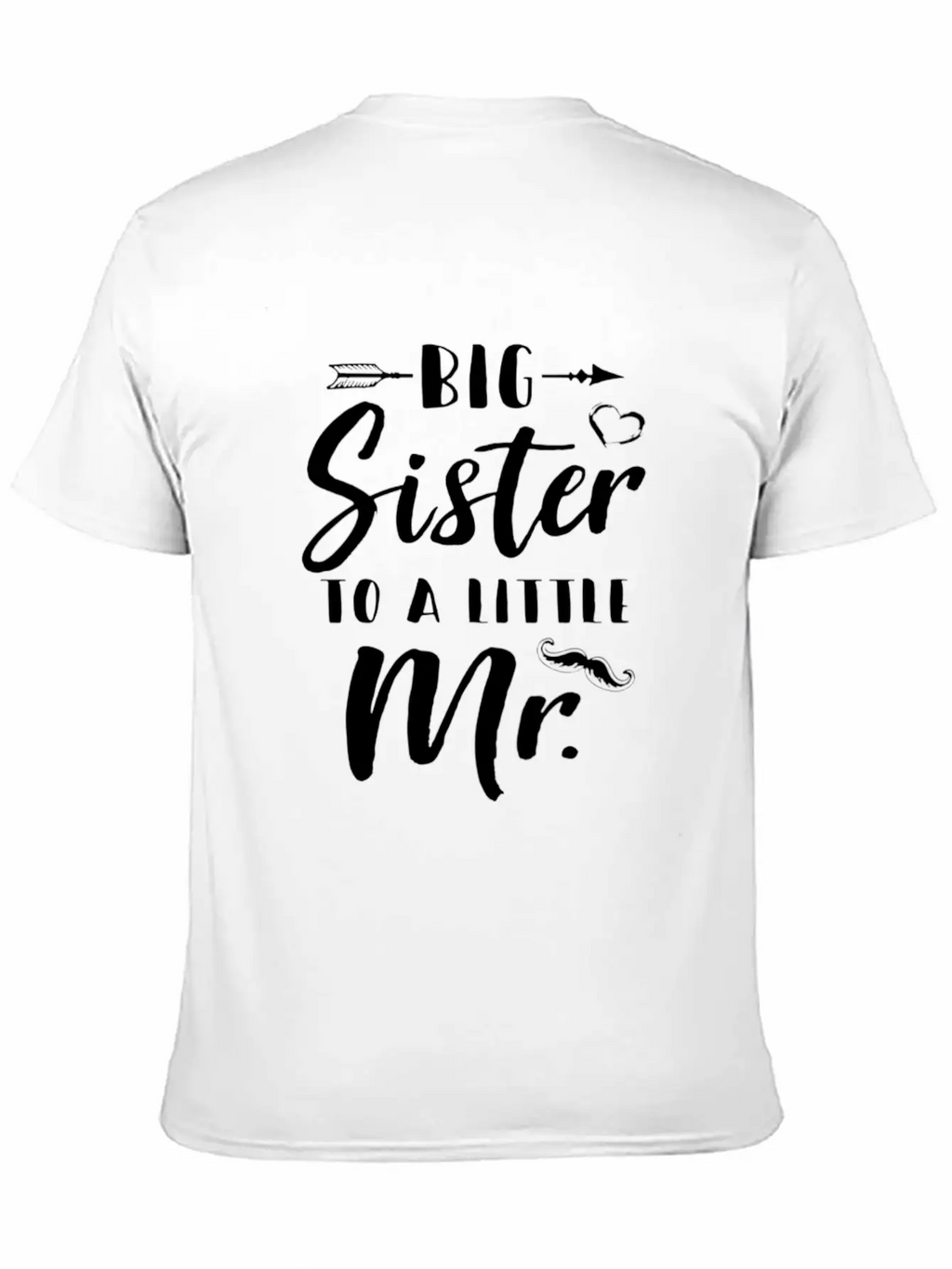 Big Sister To A Little Mister Baby Kid Shower Essential Cotton Tee For Daily Outfits – Unisex Style