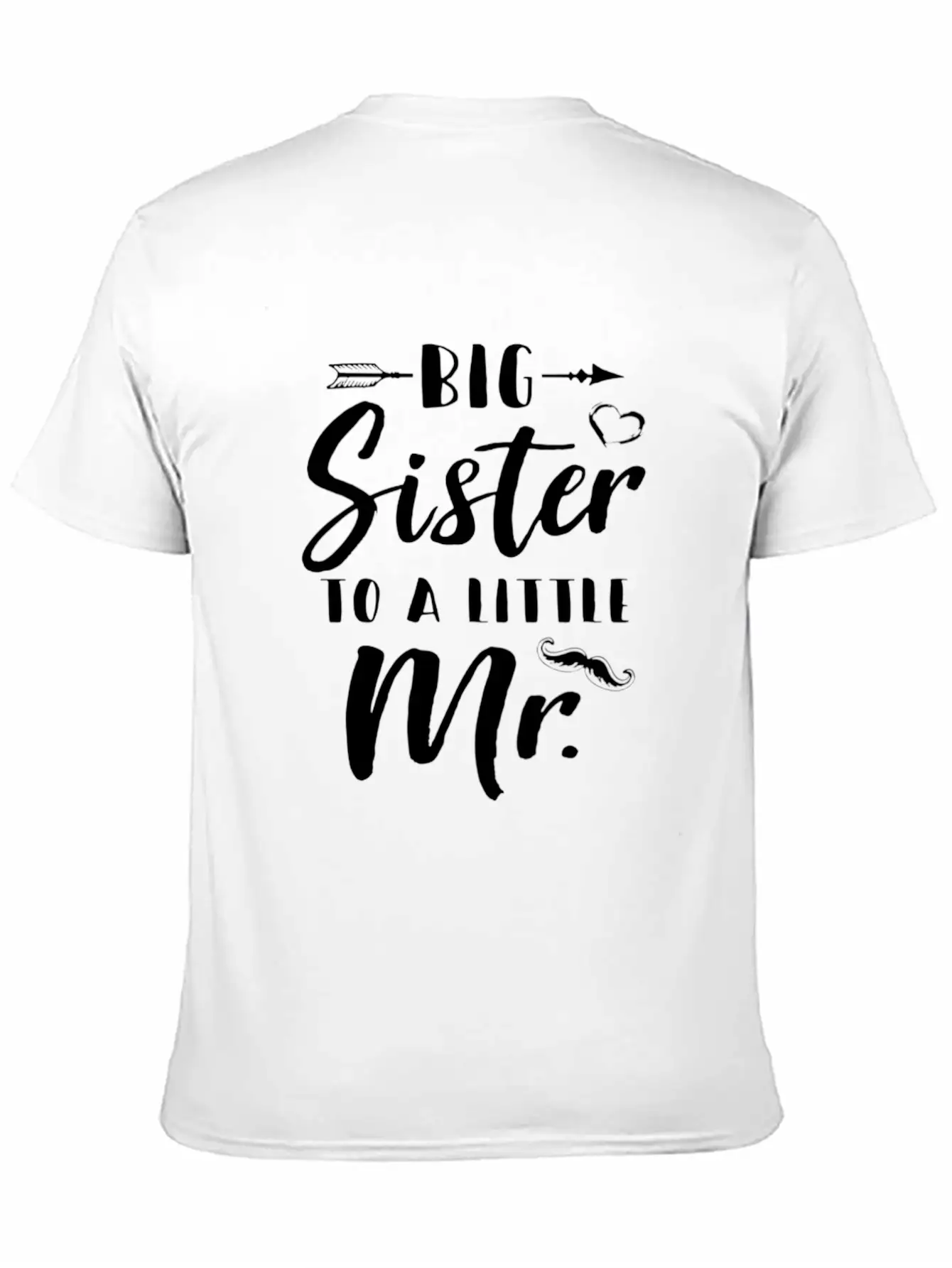 Big Sister To A Little Mister Baby Kid Shower Essential Cotton Tee For Daily Outfits – Unisex Style