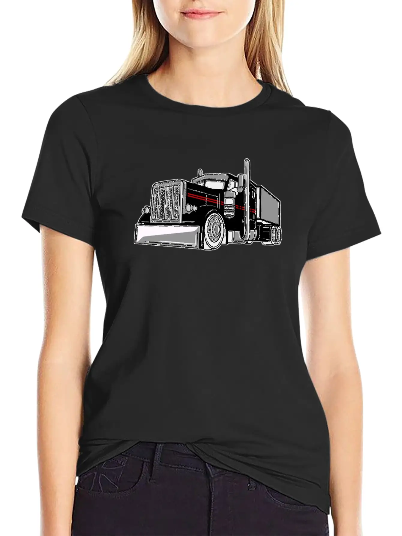 Big Truck Driver Trucking Trucker Stylish Everyday T-Shirt – Unisex Basic Cotton Tee