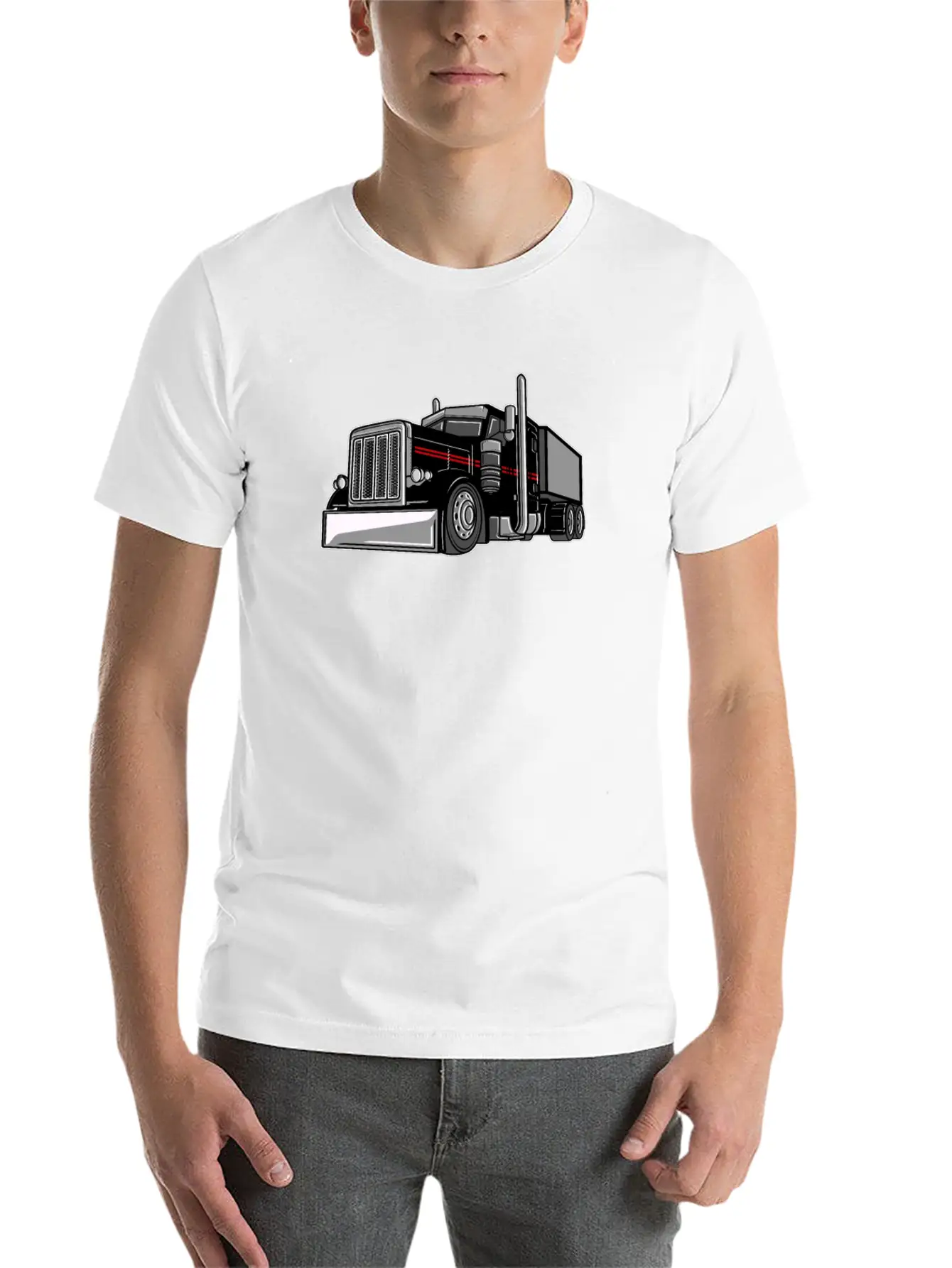 Big Truck Driver Trucking Trucker Stylish Everyday T-Shirt – Unisex Basic Cotton Tee