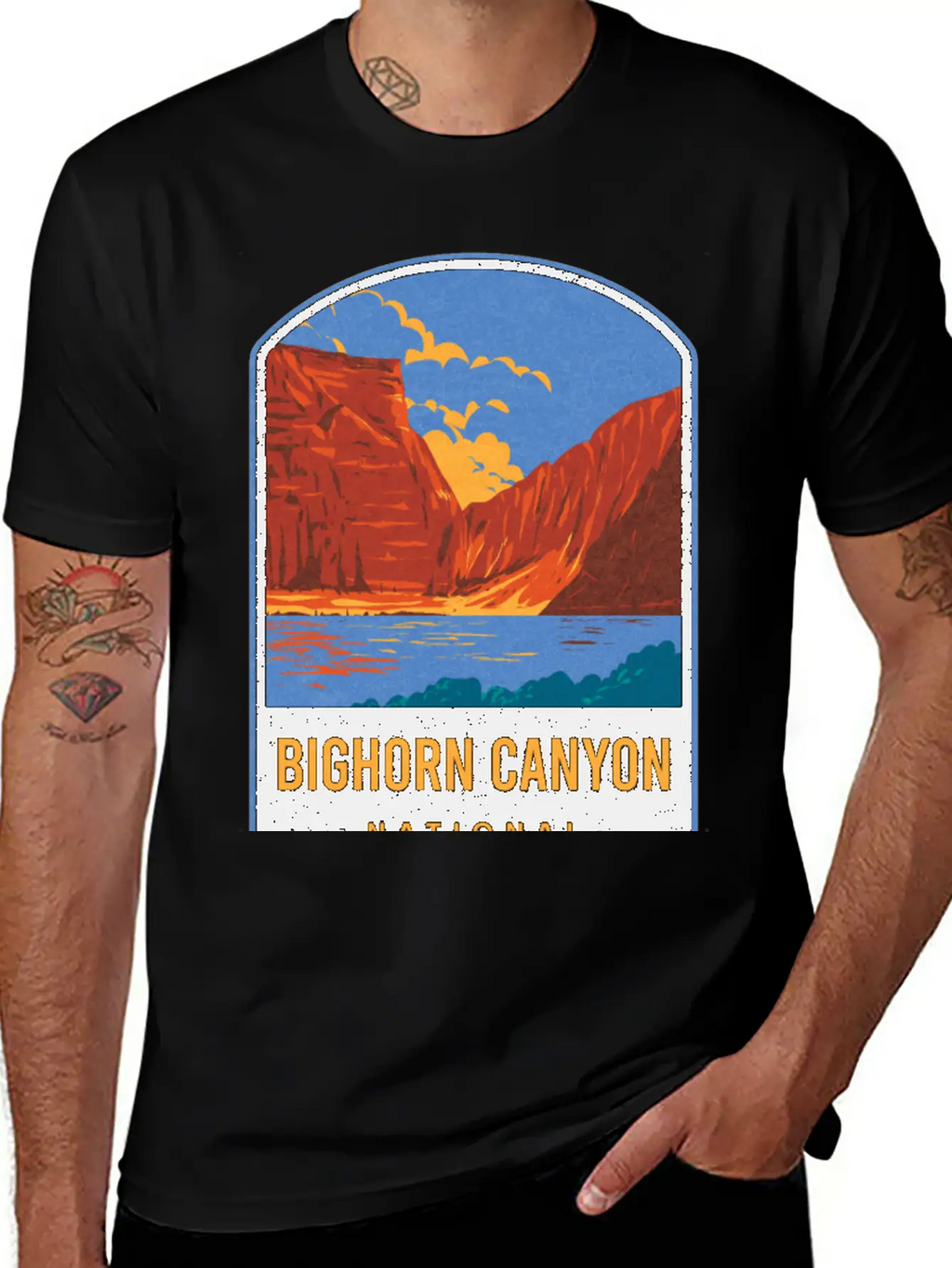 Bighorn Canyon National Recreation Area Unisex Short Sleeve Soft Cotton T-Shirt – Casual Everyday Wear