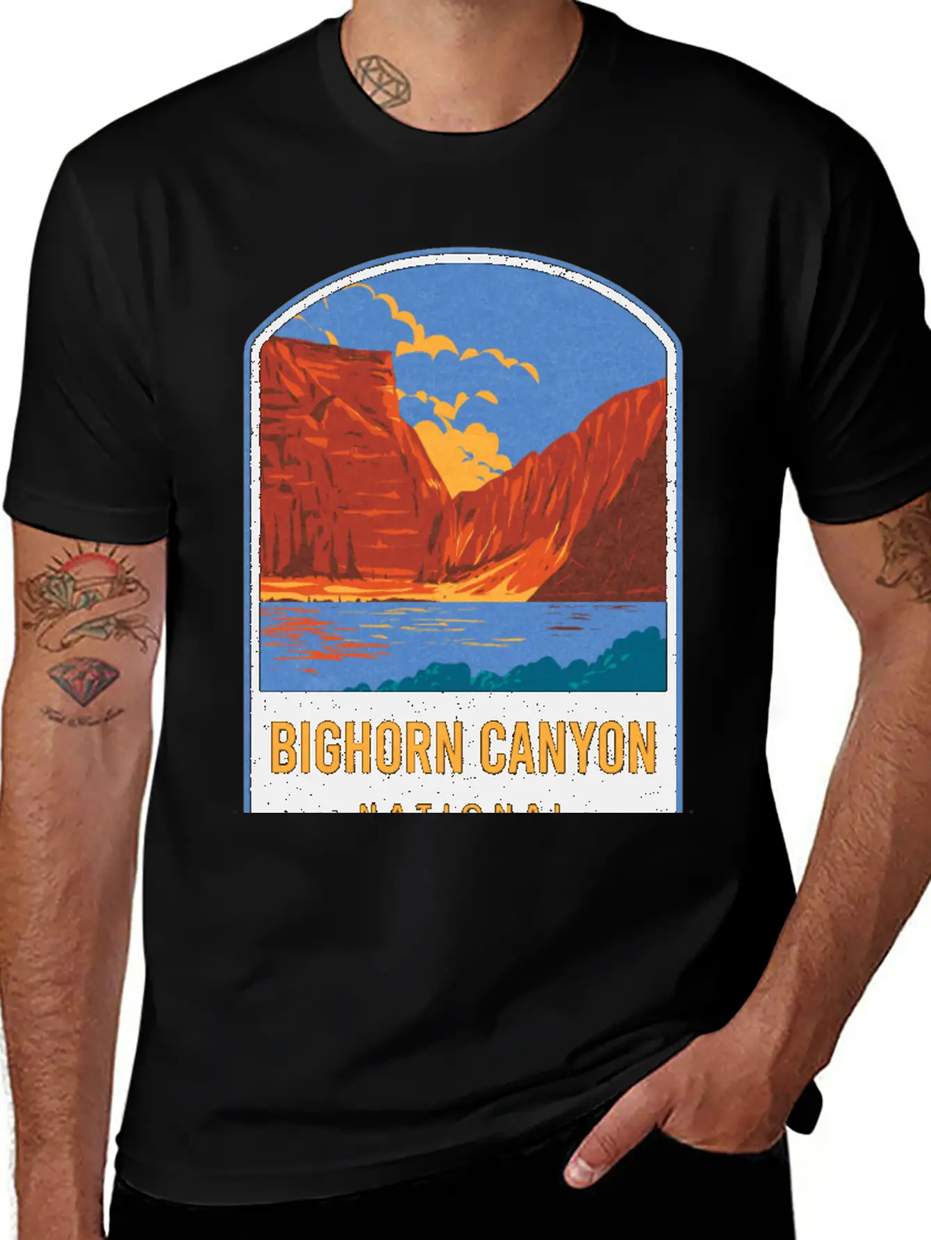 Bighorn Canyon National Recreation Area Unisex Short Sleeve Soft Cotton T-Shirt – Casual Everyday Wear