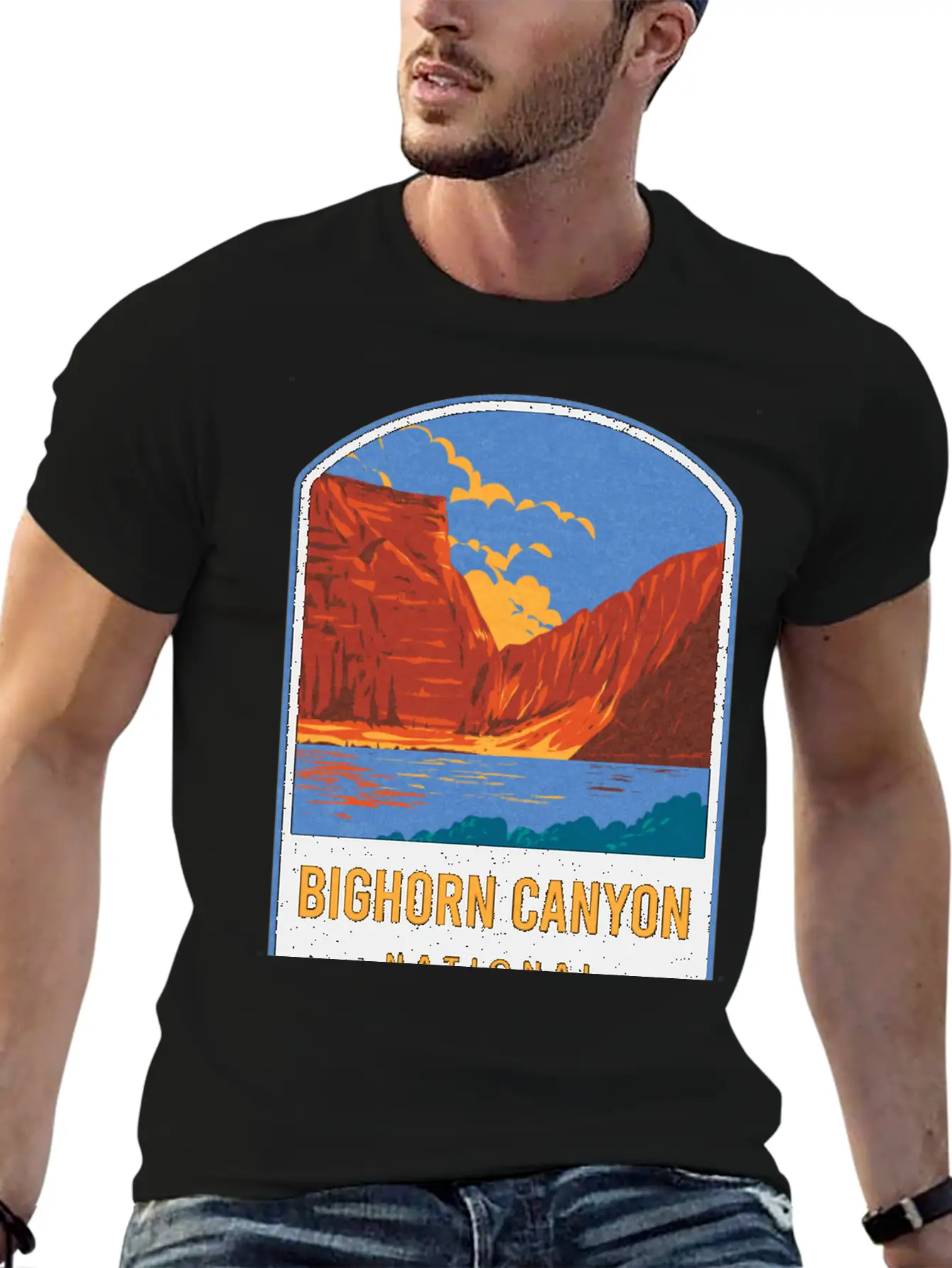 Bighorn Canyon National Recreation Area Unisex Short Sleeve Soft Cotton T-Shirt – Casual Everyday Wear
