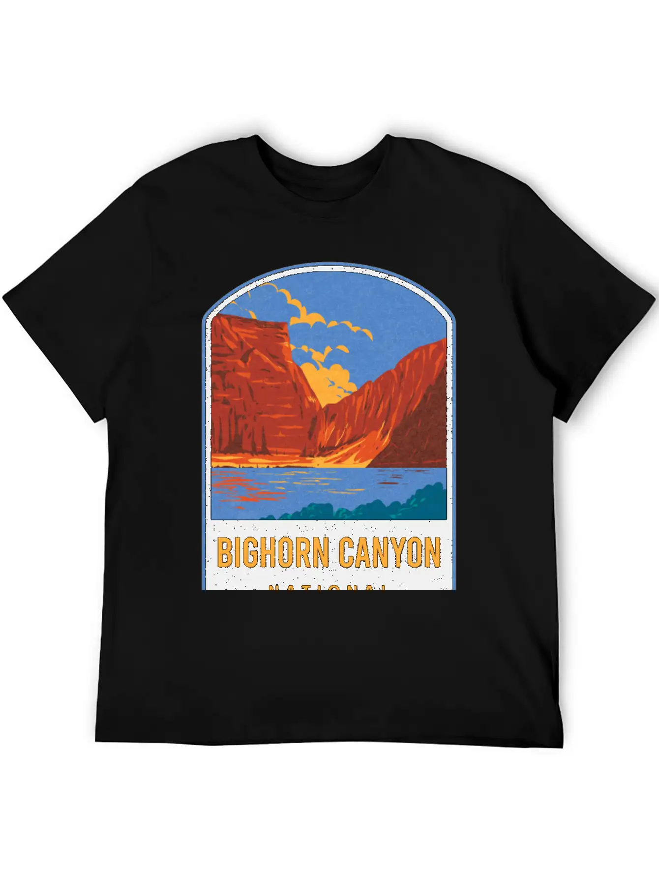 Bighorn Canyon National Recreation Area Unisex Short Sleeve Soft Cotton T-Shirt – Casual Everyday Wear