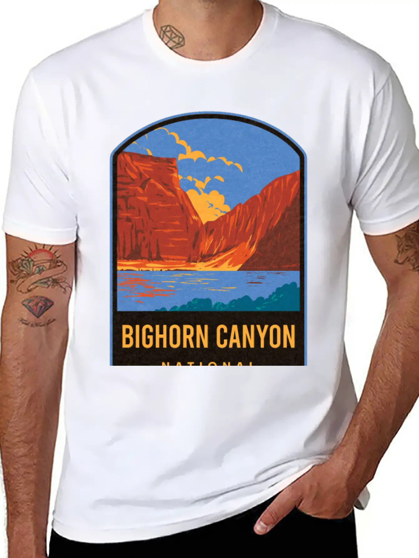 Bighorn Canyon National Recreation Area Unisex Short Sleeve Soft Cotton T-Shirt – Casual Everyday Wear