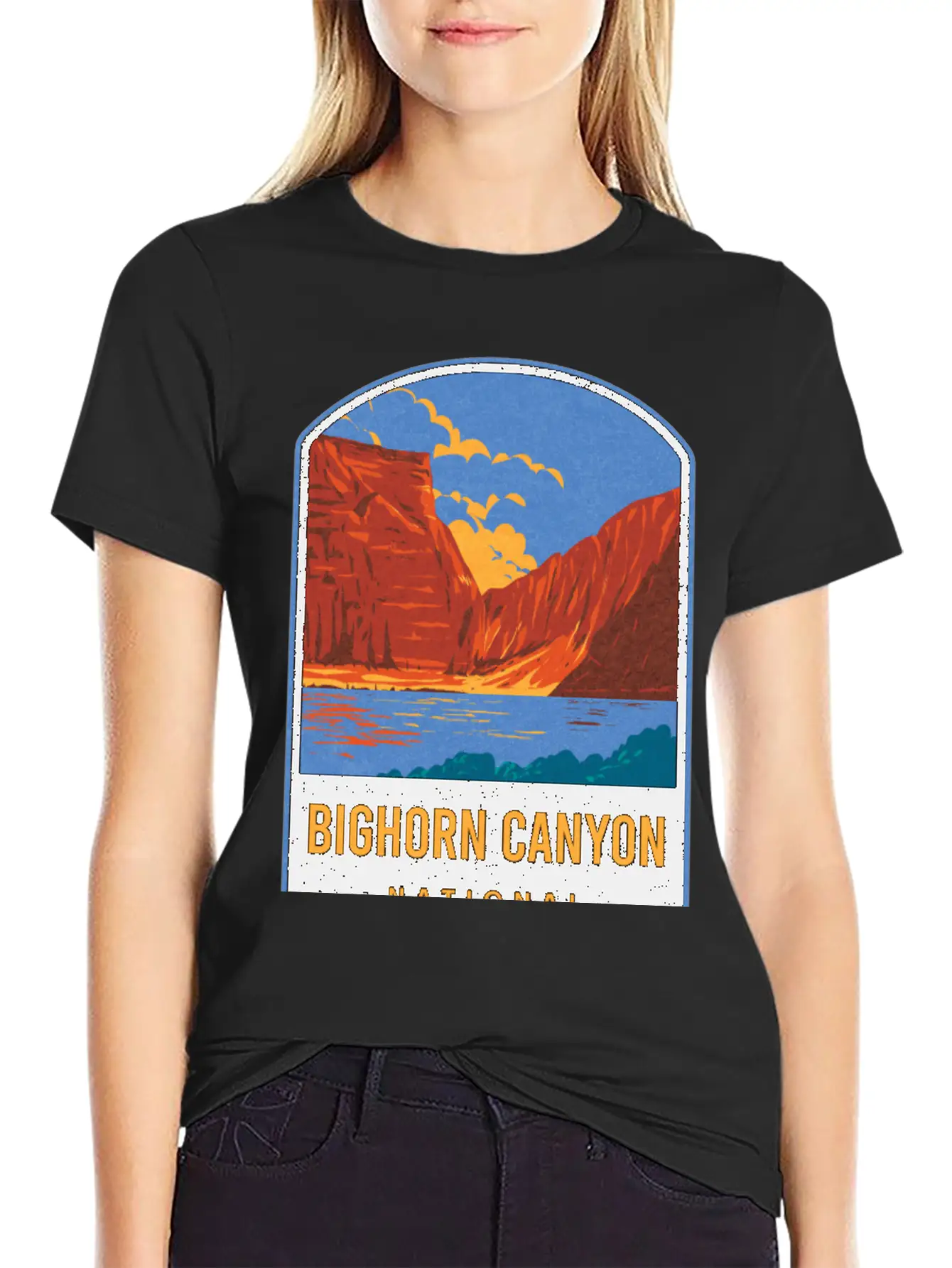 Bighorn Canyon National Recreation Area Unisex Short Sleeve Soft Cotton T-Shirt – Casual Everyday Wear