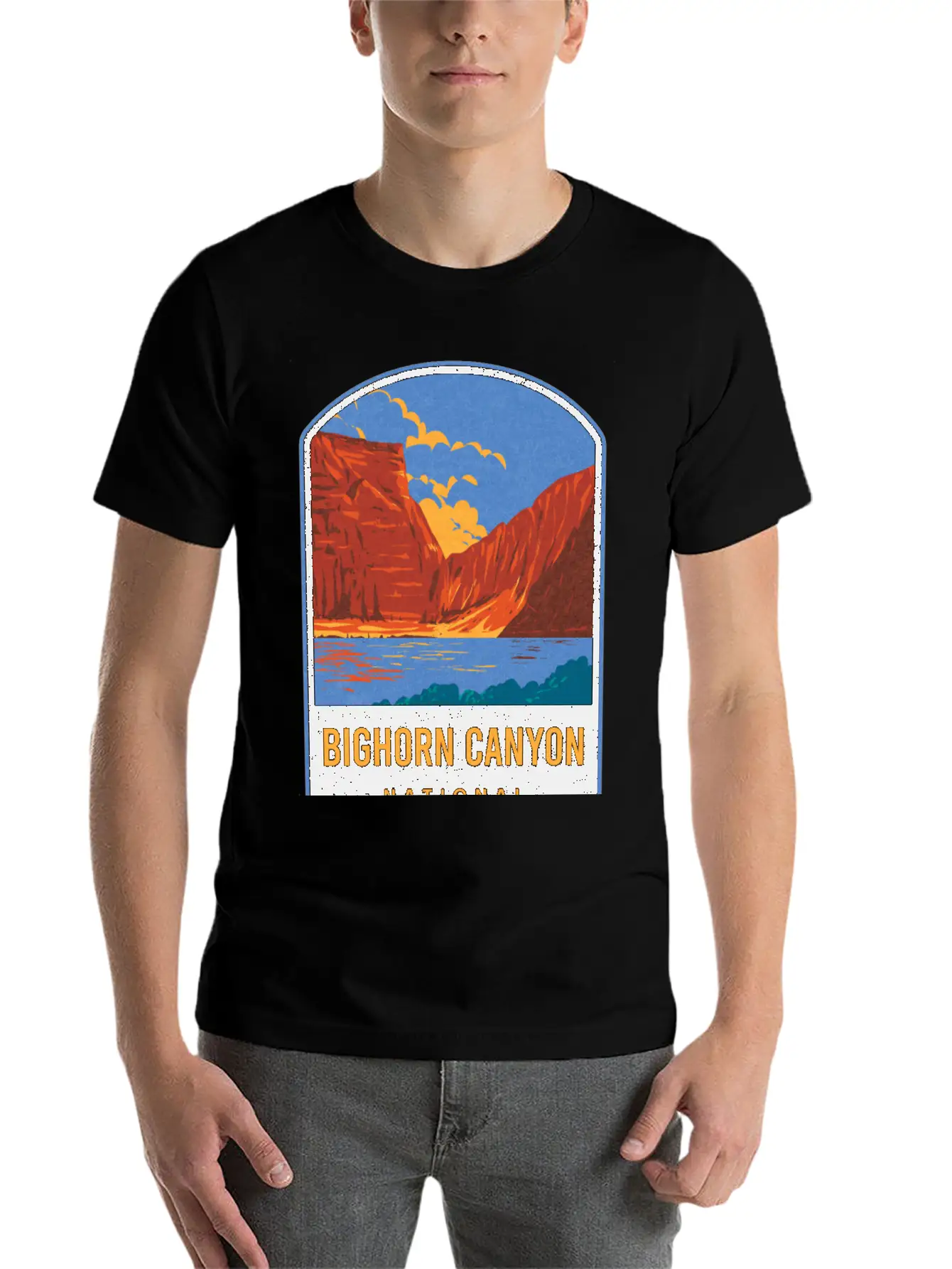 Bighorn Canyon National Recreation Area Unisex Short Sleeve Soft Cotton T-Shirt – Casual Everyday Wear
