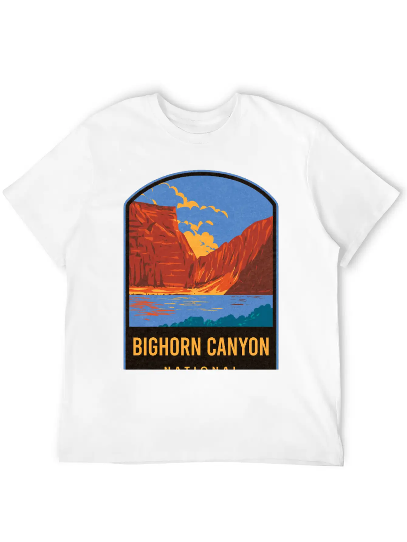 Bighorn Canyon National Recreation Area Unisex Short Sleeve Soft Cotton T-Shirt – Casual Everyday Wear