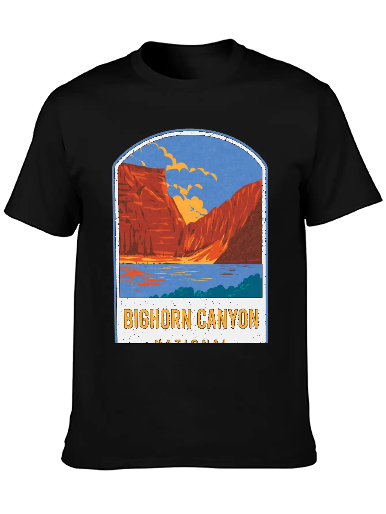 Bighorn Canyon National Recreation Area Unisex Short Sleeve Soft Cotton T-Shirt – Casual Everyday Wear