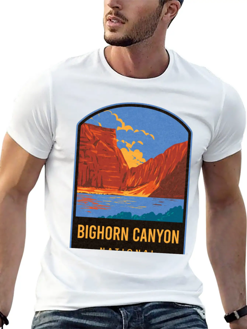 Bighorn Canyon National Recreation Area Unisex Short Sleeve Soft Cotton T-Shirt – Casual Everyday Wear