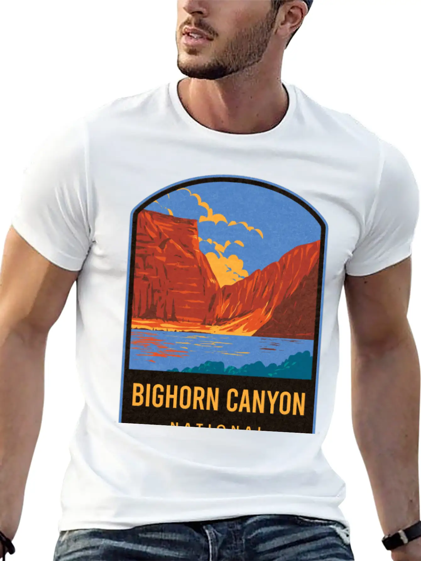 Bighorn Canyon National Recreation Area Unisex Short Sleeve Soft Cotton T-Shirt – Casual Everyday Wear