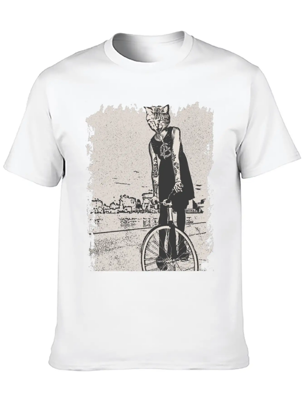 Bike Punk Unisex Short Sleeve Soft Cotton T-Shirt – Casual Everyday Wear