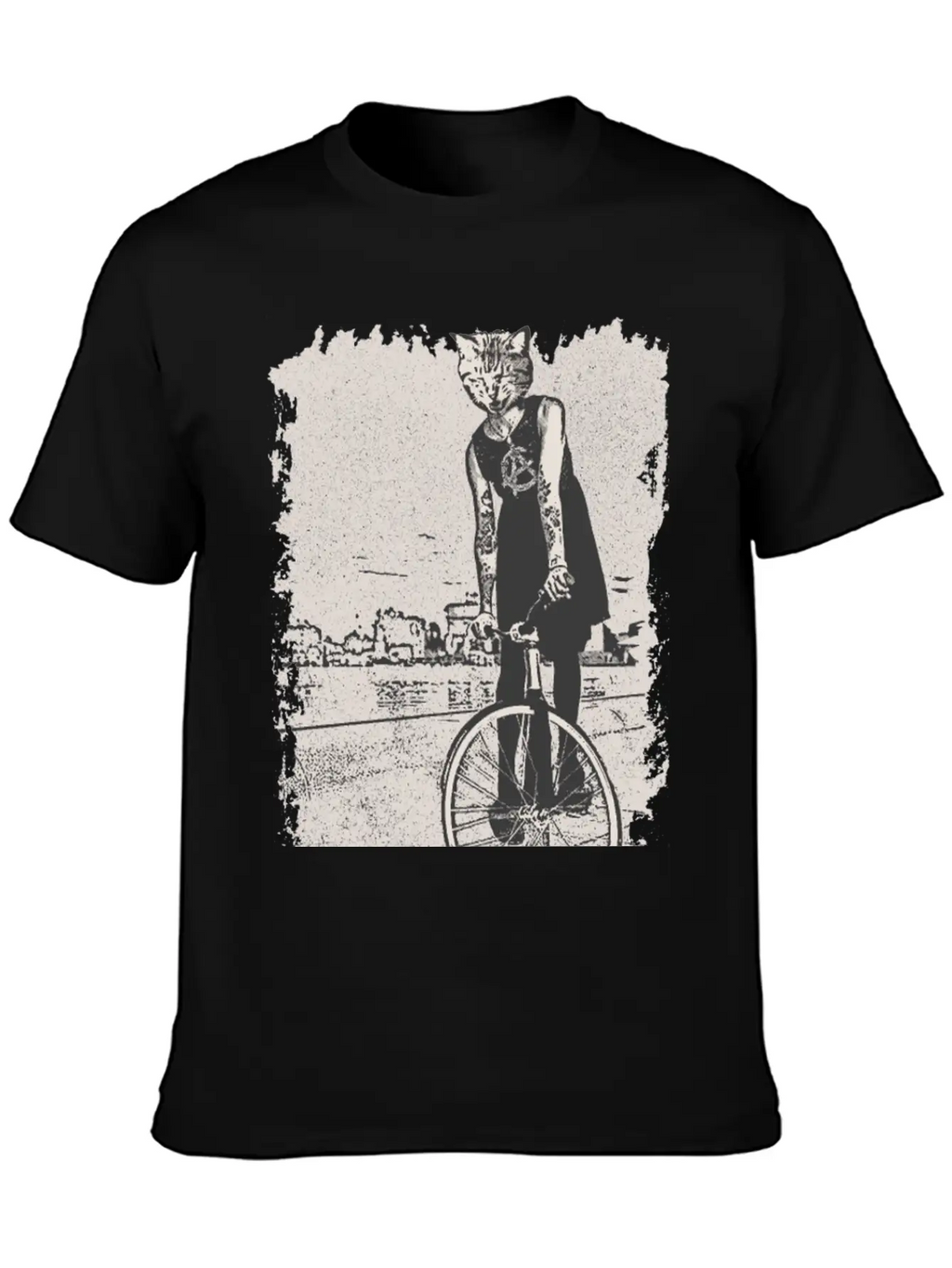 Bike Punk Unisex Short Sleeve Soft Cotton T-Shirt – Casual Everyday Wear