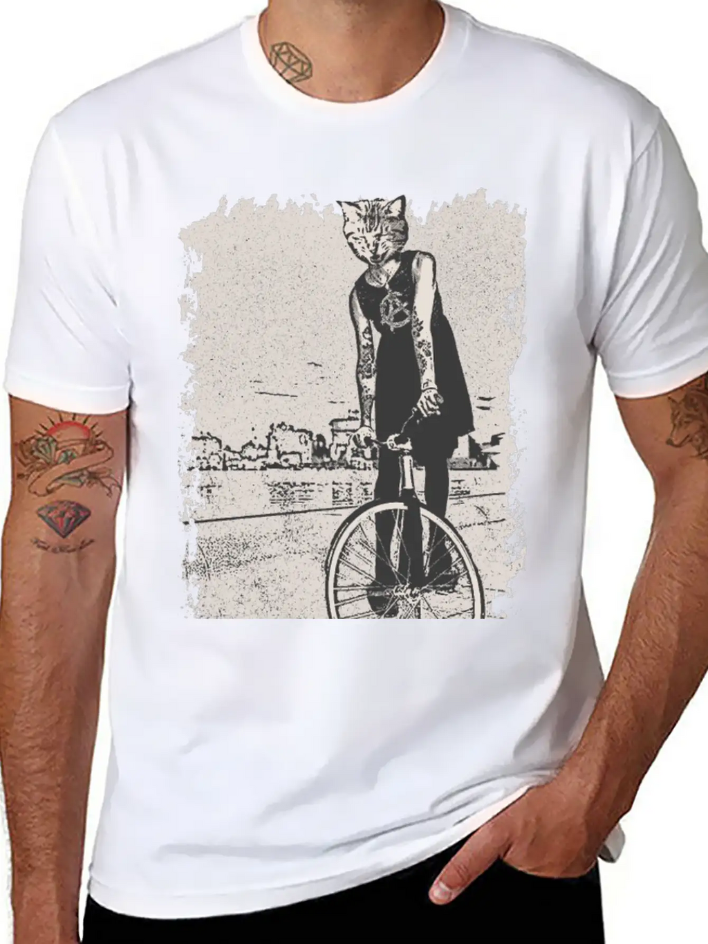 Bike Punk Unisex Short Sleeve Soft Cotton T-Shirt – Casual Everyday Wear