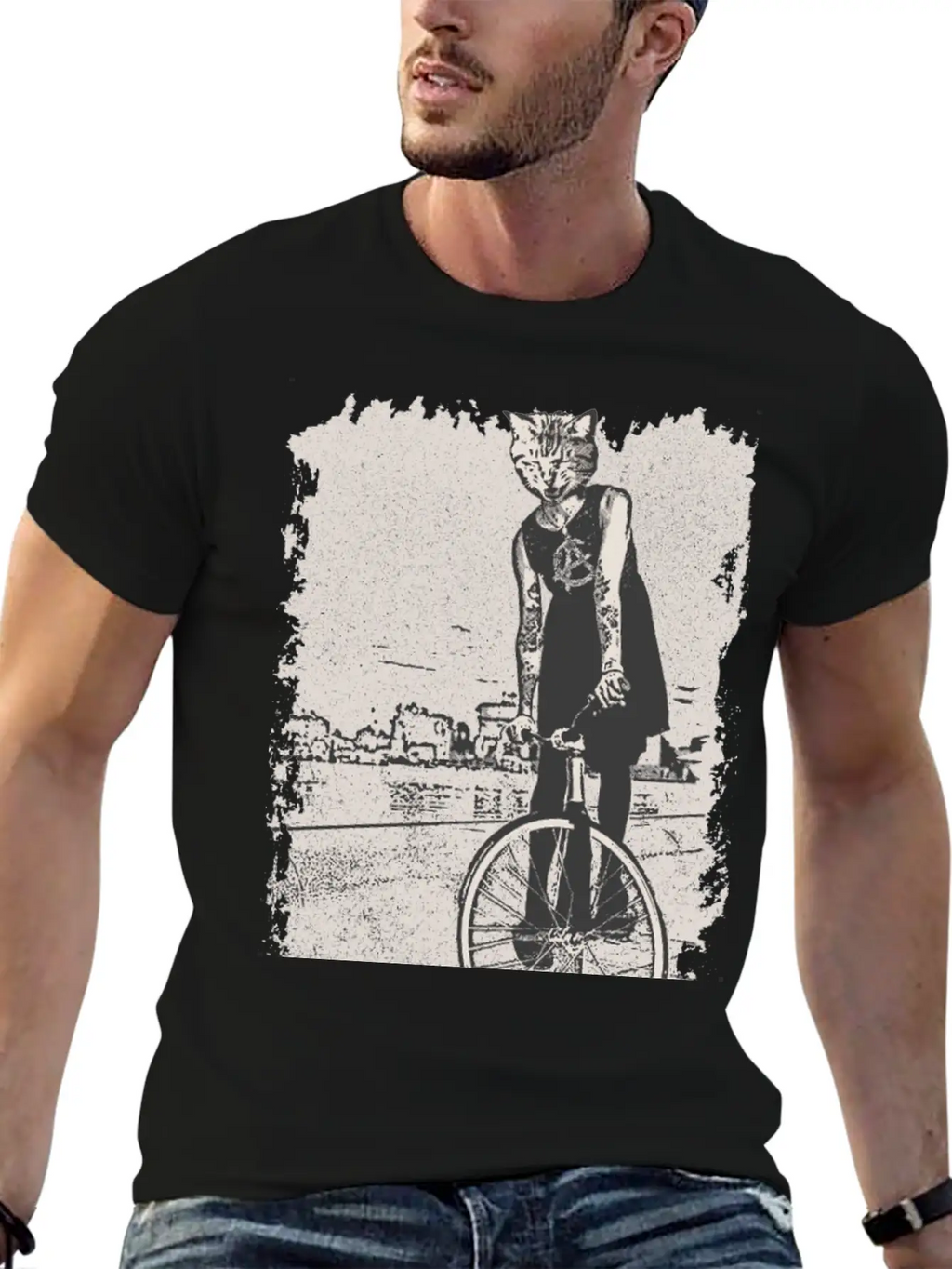 Bike Punk Unisex Short Sleeve Soft Cotton T-Shirt – Casual Everyday Wear