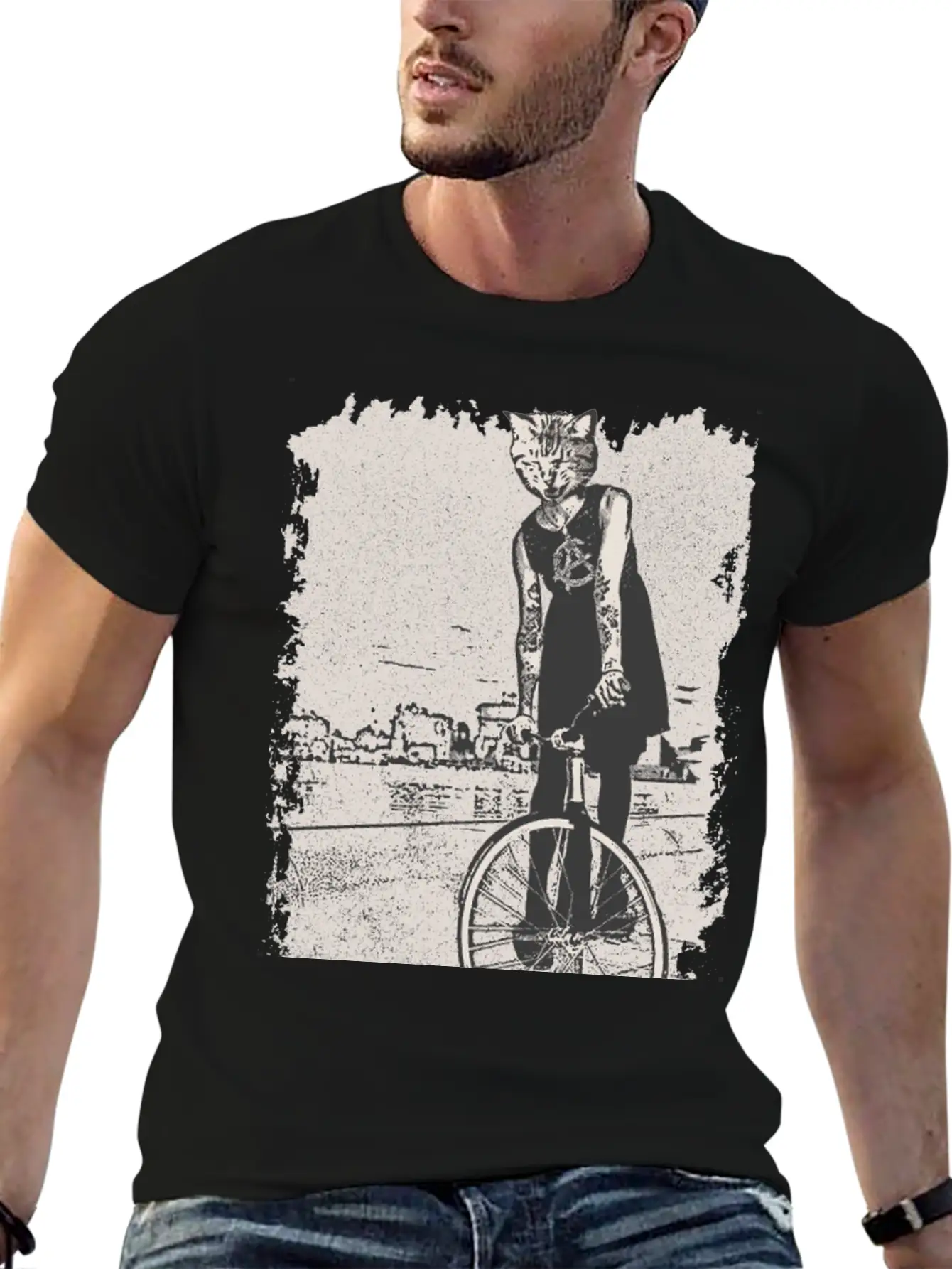 Bike Punk Unisex Short Sleeve Soft Cotton T-Shirt – Casual Everyday Wear