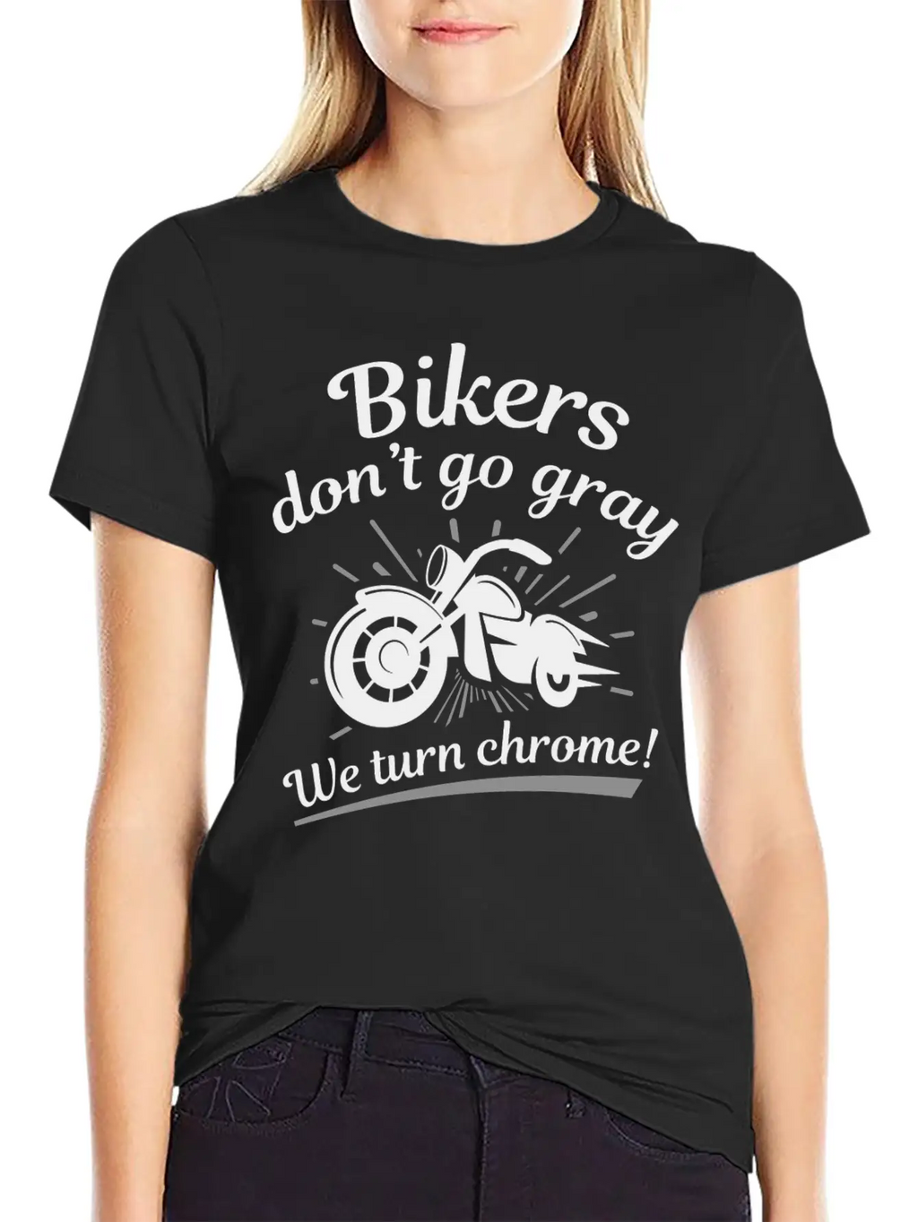 Bikers Don’t Go Gray Unisex Short Sleeve Soft Cotton T-Shirt – Casual Everyday Wear