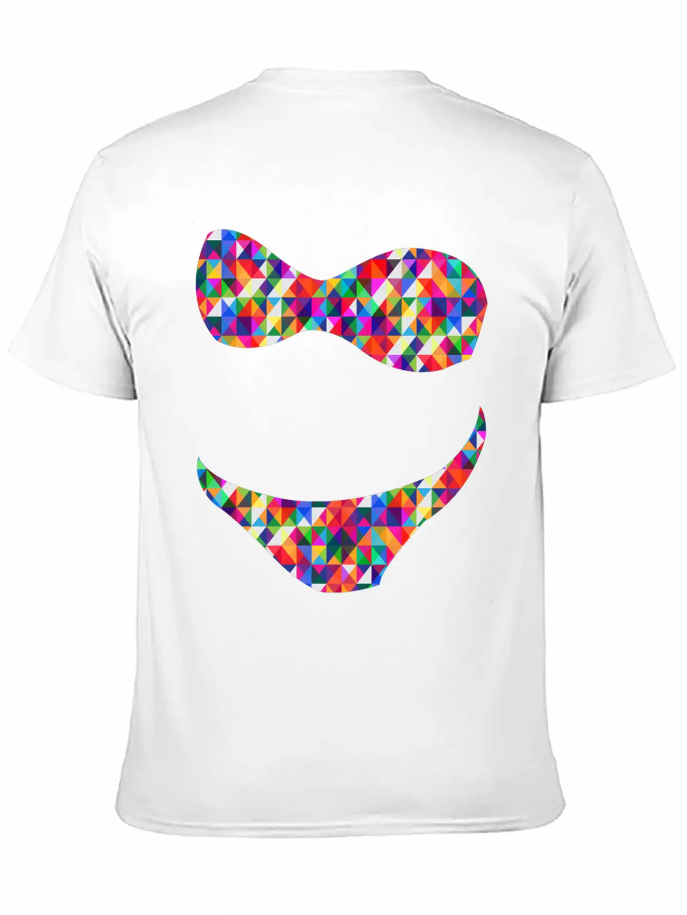 Bikini Mosaic Colorful Unisex Short Sleeve Soft Cotton T-Shirt – Casual Everyday Wear