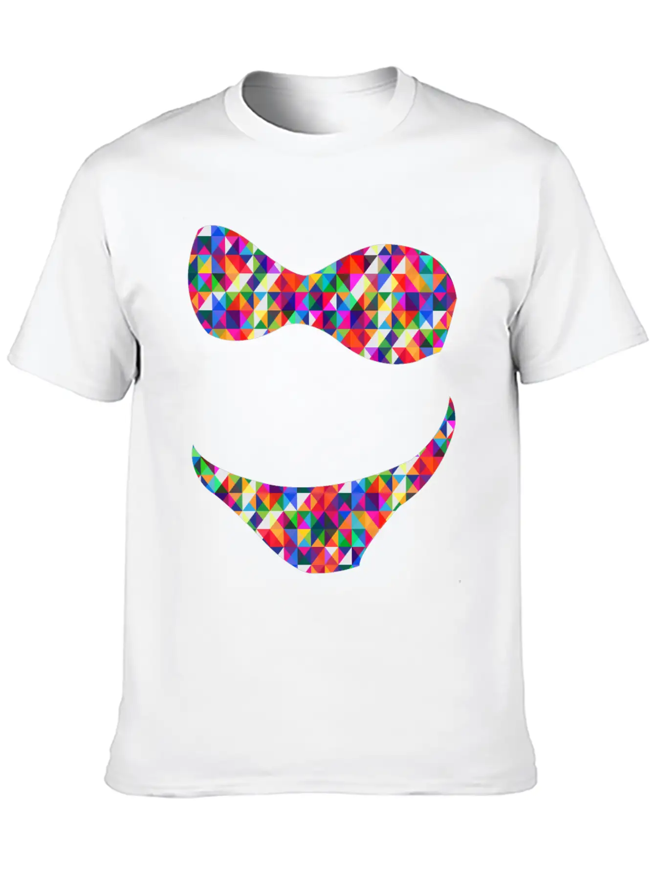 Bikini Mosaic Colorful Unisex Short Sleeve Soft Cotton T-Shirt – Casual Everyday Wear