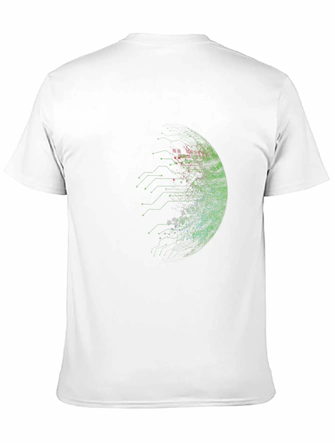 Binary Abstract Circuit Board Casual Graphic T-Shirt – Simple And Comfortable Daily Wear