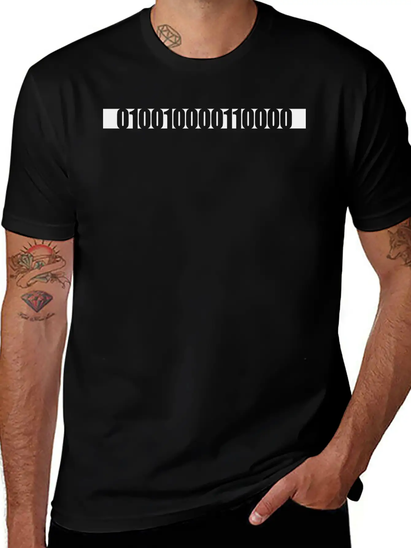 Binary Code Program Language Breathable Soft Cotton T-Shirt – Timeless Casual Look