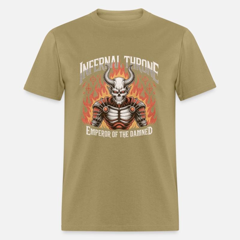 Biomechanical Skull Flame Metal Shirt