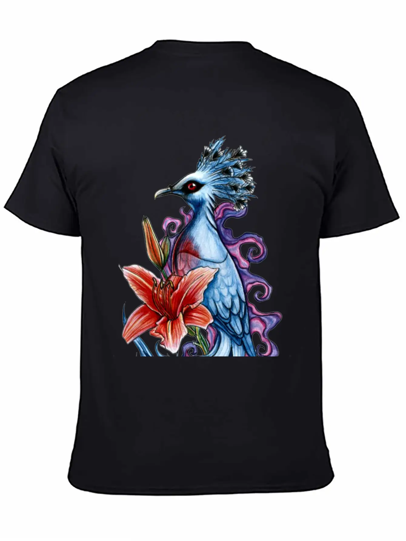 Bird And Flowers Casual Graphic T-Shirt – Simple And Comfortable Daily Wear