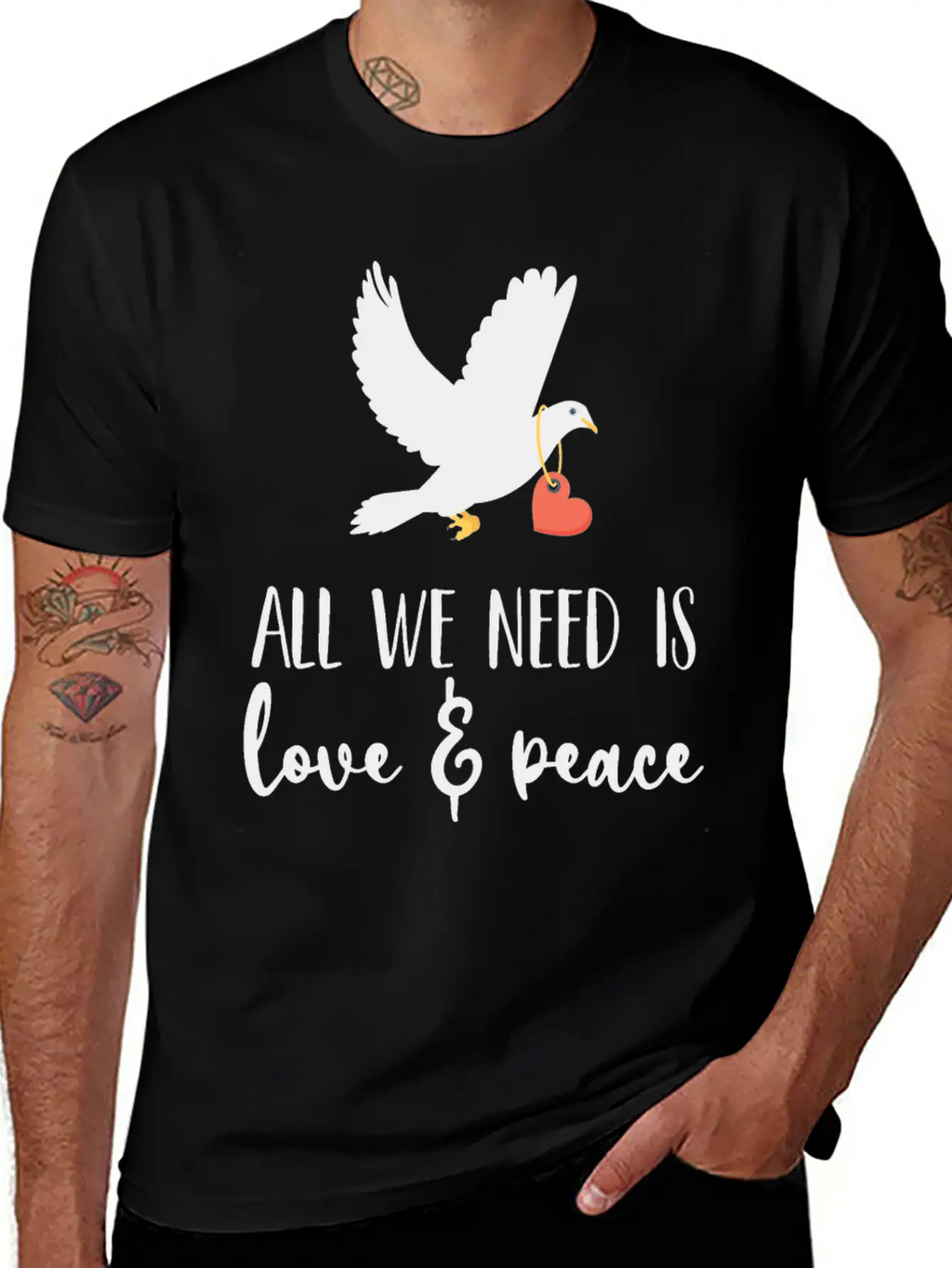 Bird Lover Freedom Love & Peace Unisex Casual T-Shirt – Clean Design For Daily Comfort