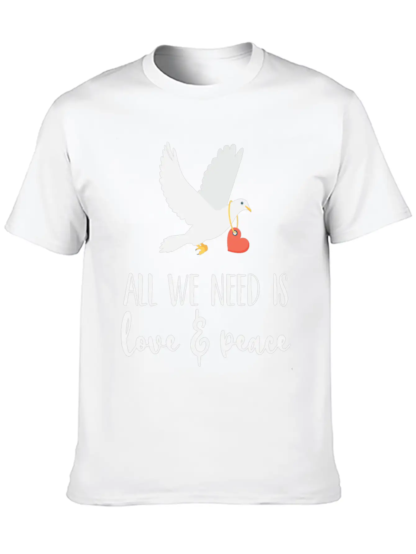 Bird Lover Freedom Love & Peace Unisex Casual T-Shirt – Clean Design For Daily Comfort