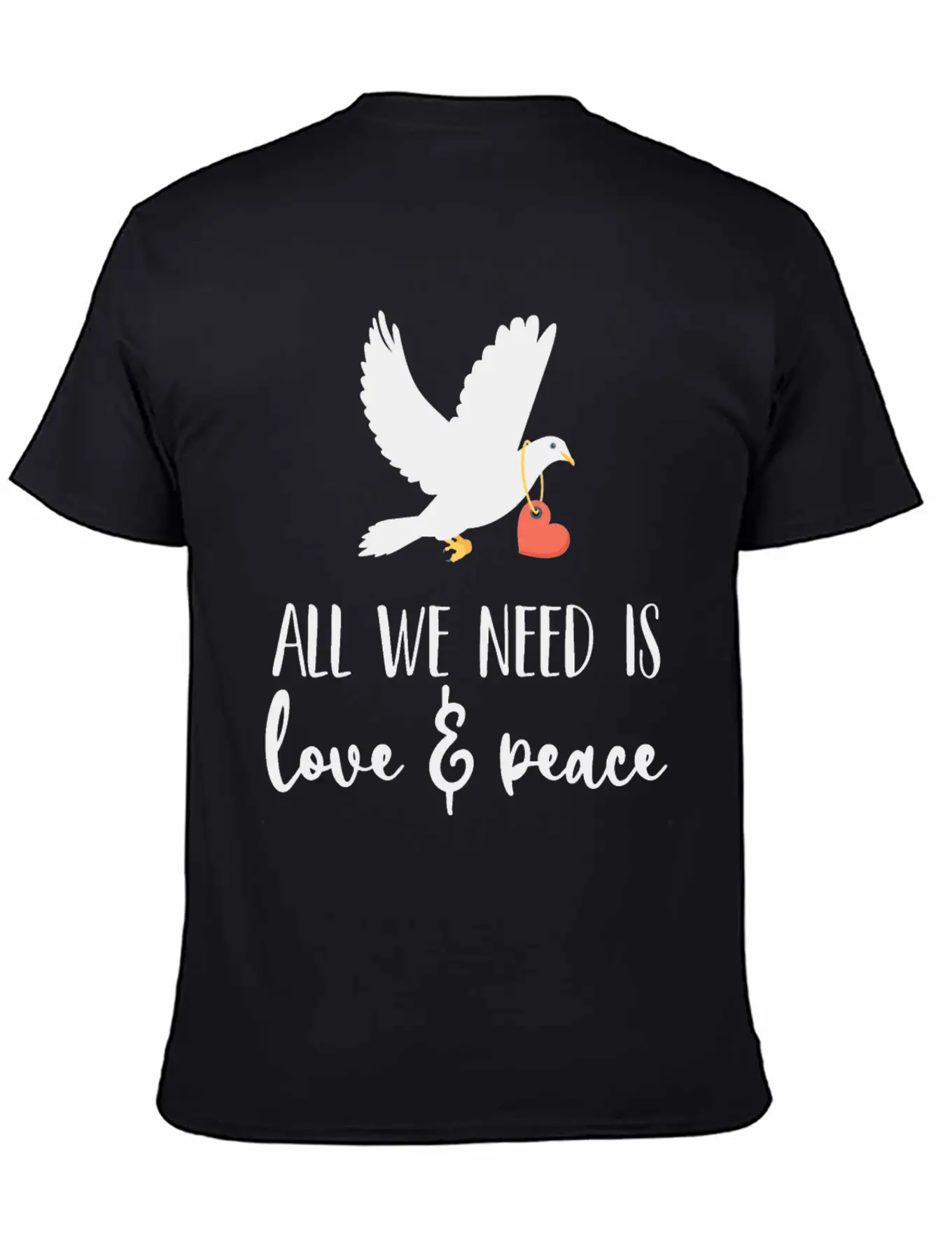 Bird Lover Freedom Love & Peace Unisex Casual T-Shirt – Clean Design For Daily Comfort