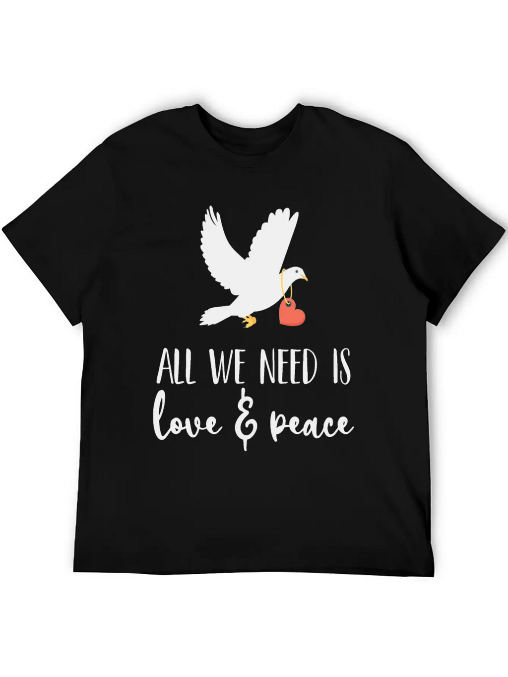 Bird Lover Freedom Love & Peace Unisex Casual T-Shirt – Clean Design For Daily Comfort