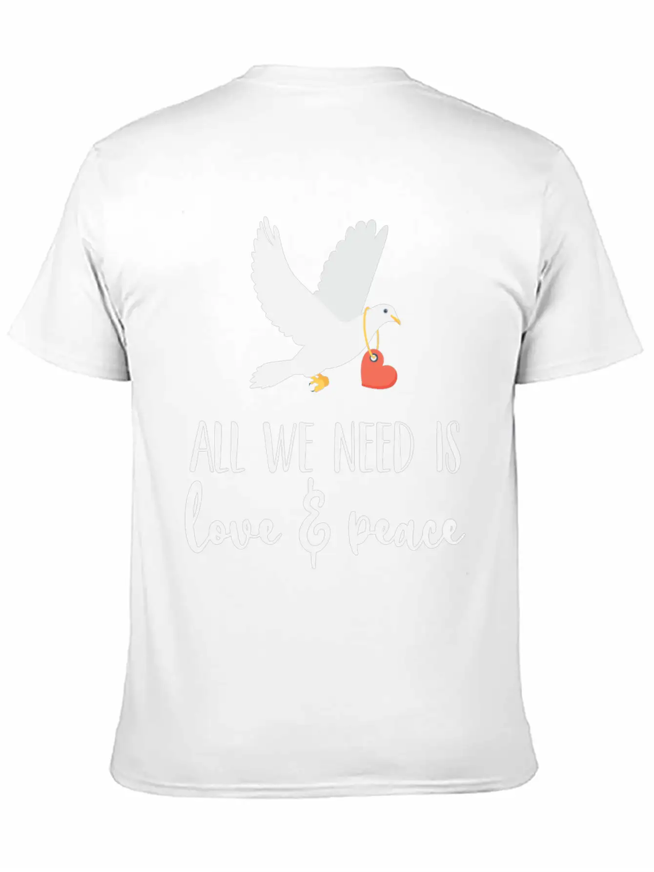 Bird Lover Freedom Love & Peace Unisex Casual T-Shirt – Clean Design For Daily Comfort