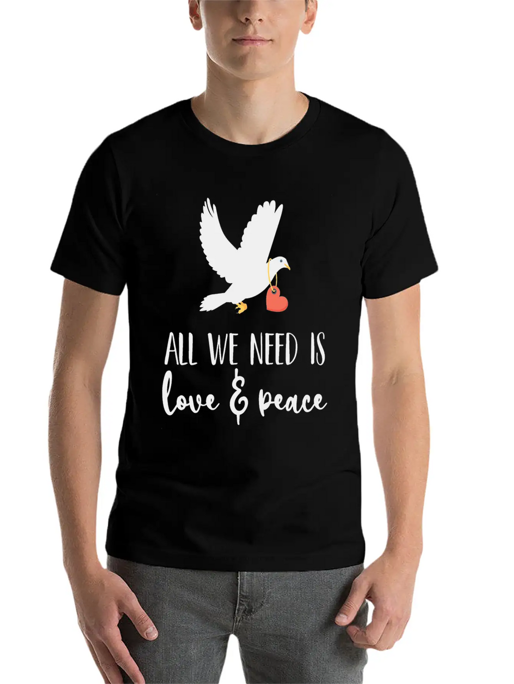 Bird Lover Freedom Love & Peace Unisex Casual T-Shirt – Clean Design For Daily Comfort