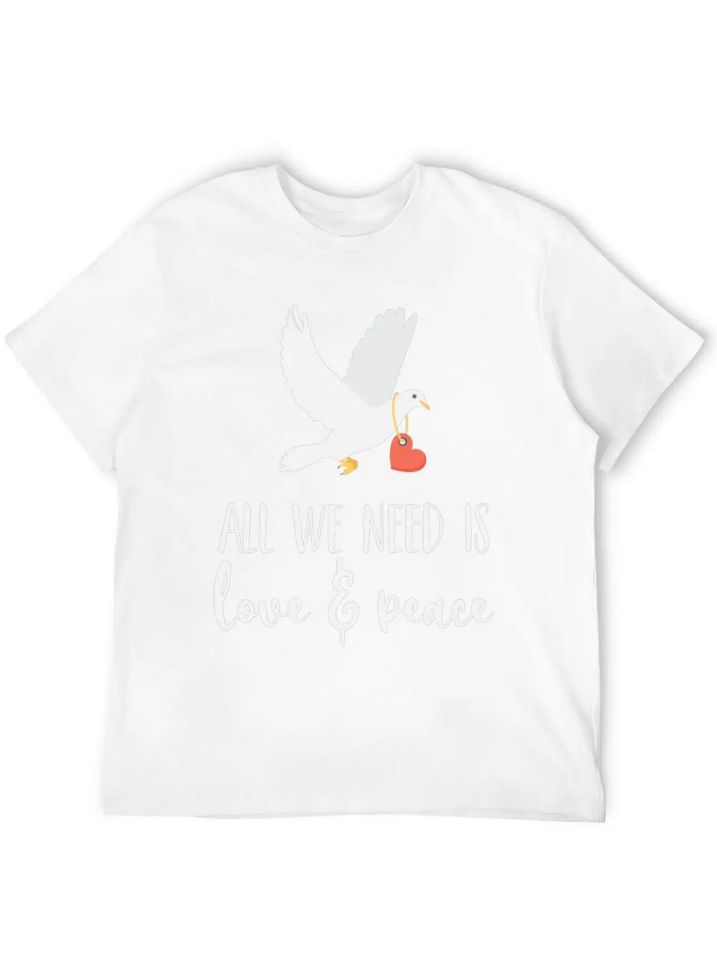 Bird Lover Freedom Love & Peace Unisex Casual T-Shirt – Clean Design For Daily Comfort