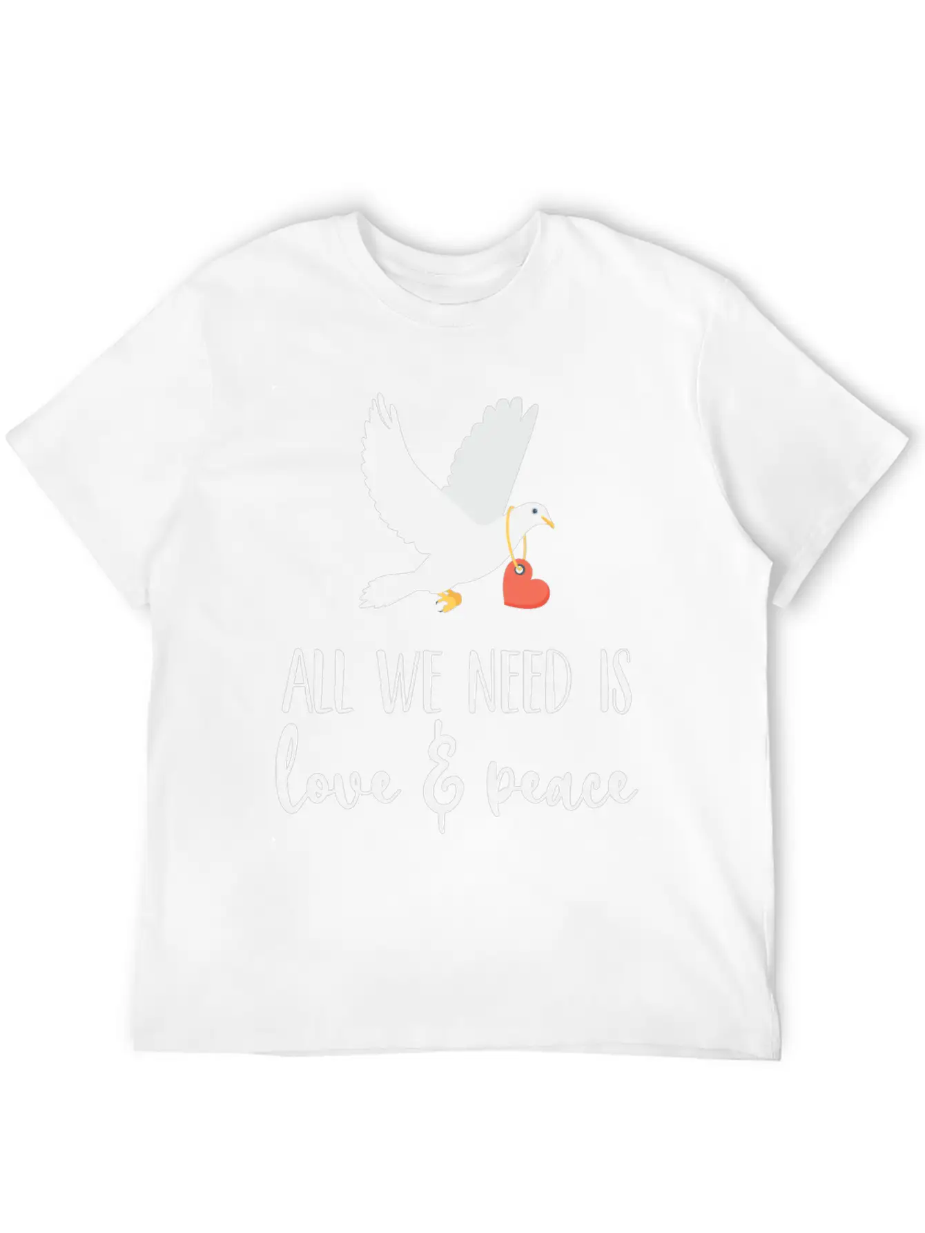 Bird Lover Freedom Love & Peace Unisex Casual T-Shirt – Clean Design For Daily Comfort