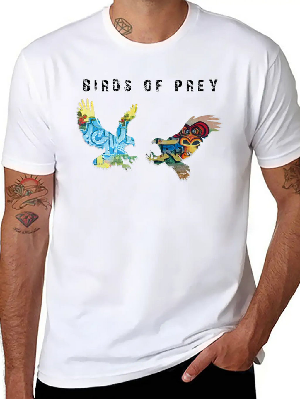 Birds Of Prey - Black Shirts Edition Breathable Soft Cotton T-Shirt – Timeless Casual Look