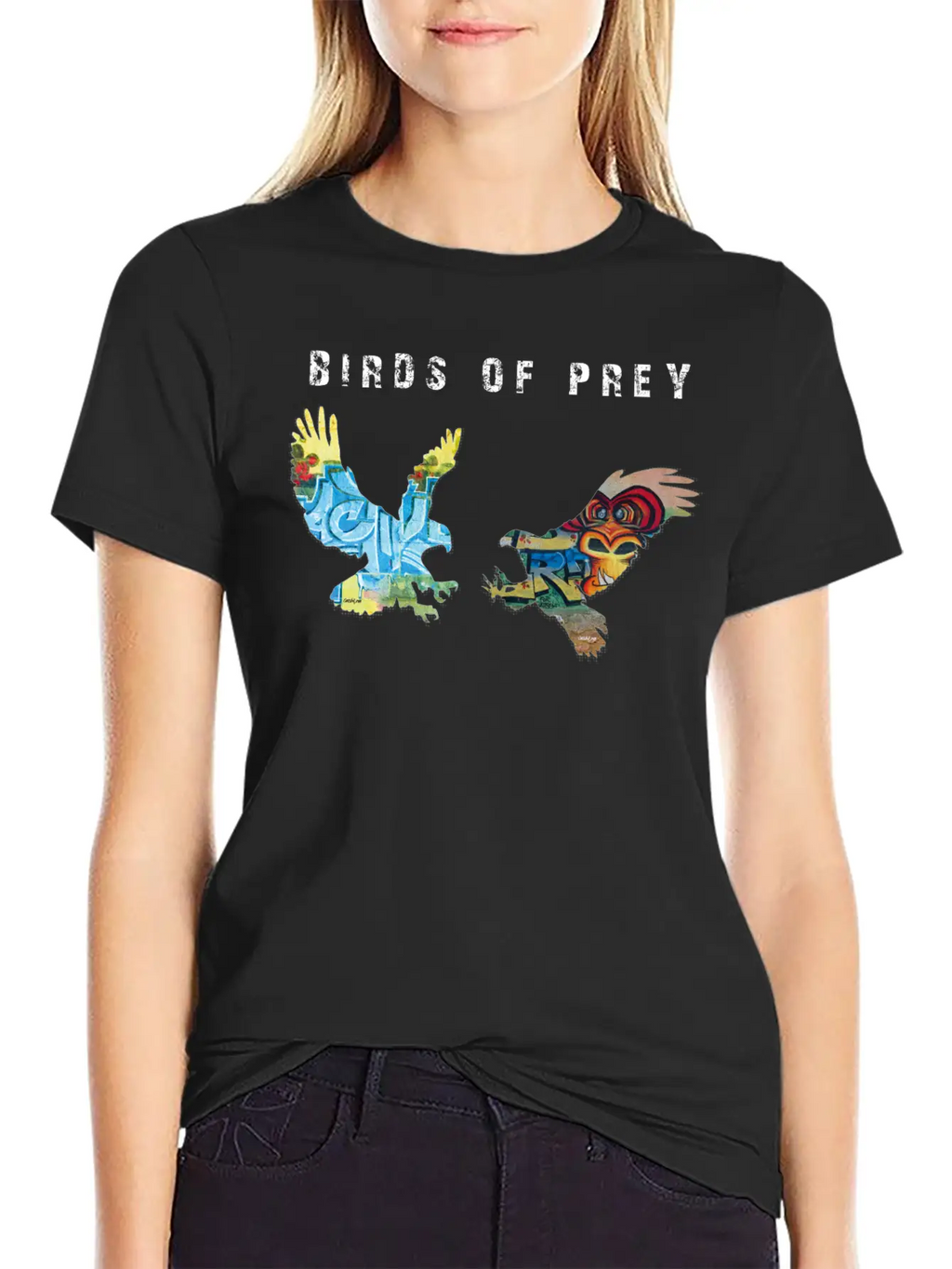 Birds Of Prey - Black Shirts Edition Breathable Soft Cotton T-Shirt – Timeless Casual Look